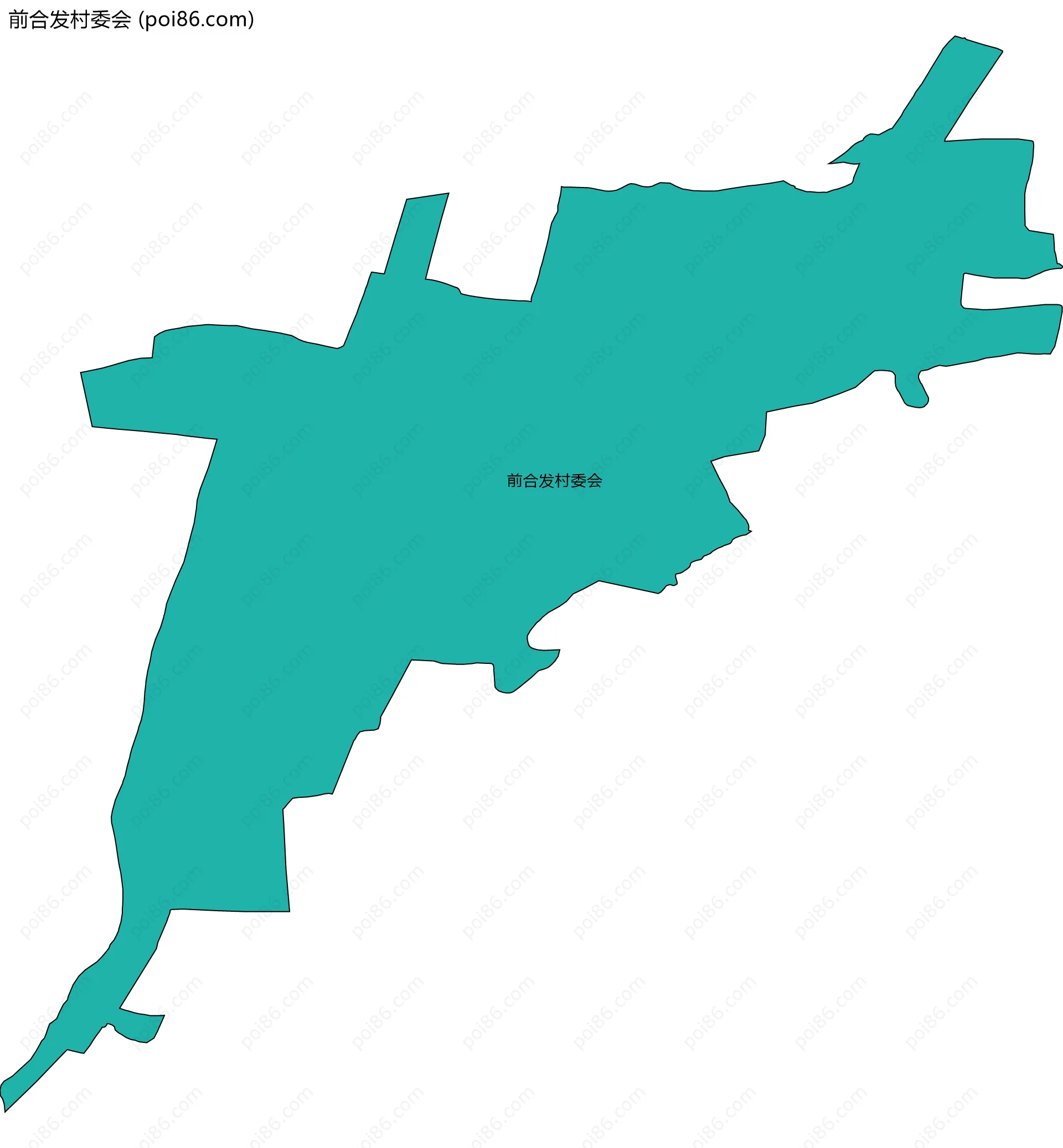 前合发村委会边界地图