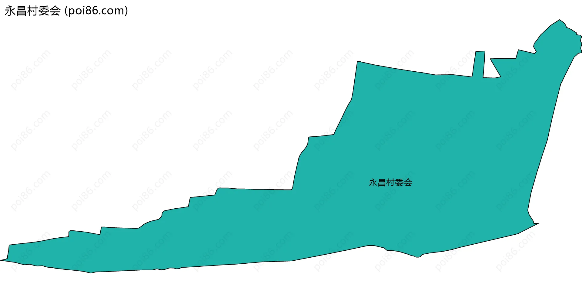 永昌村委会边界地图