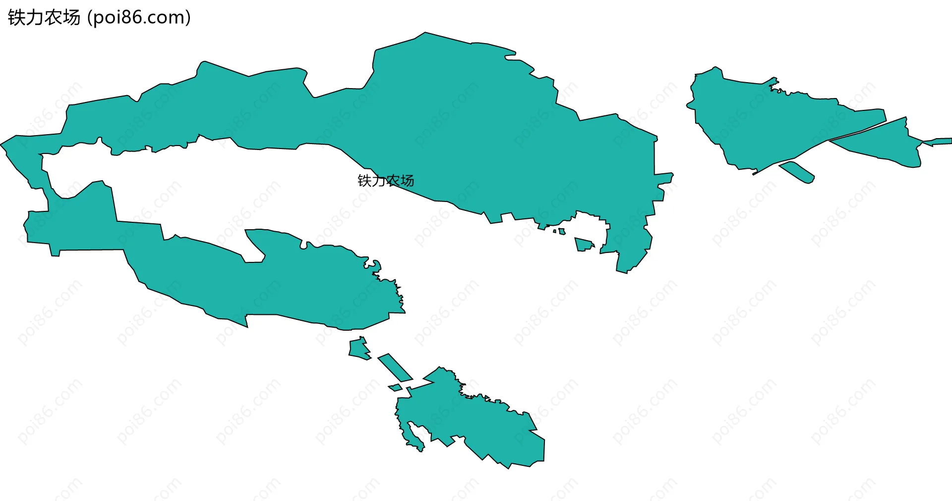 铁力农场边界地图