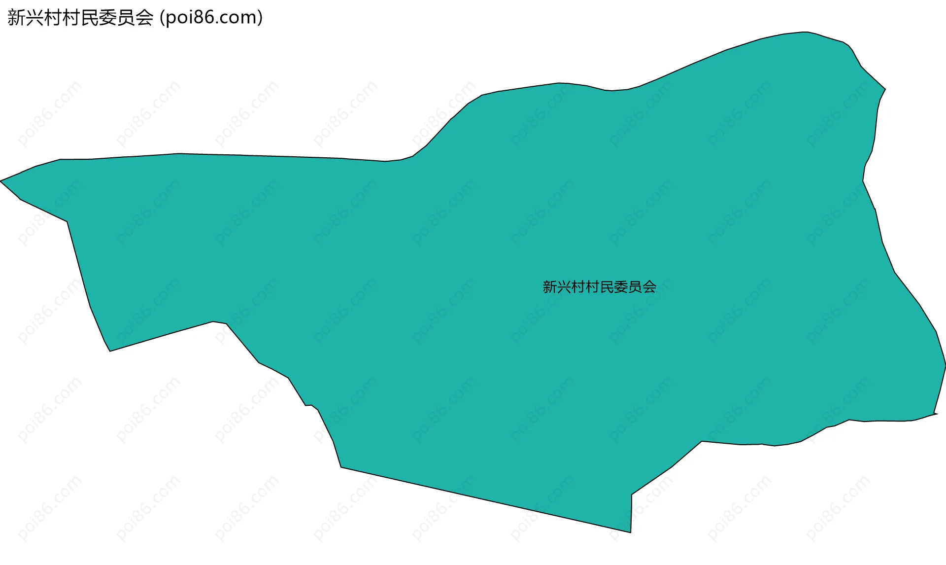 新兴村村民委员会边界地图
