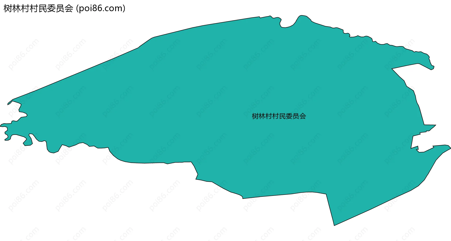 树林村村民委员会边界地图
