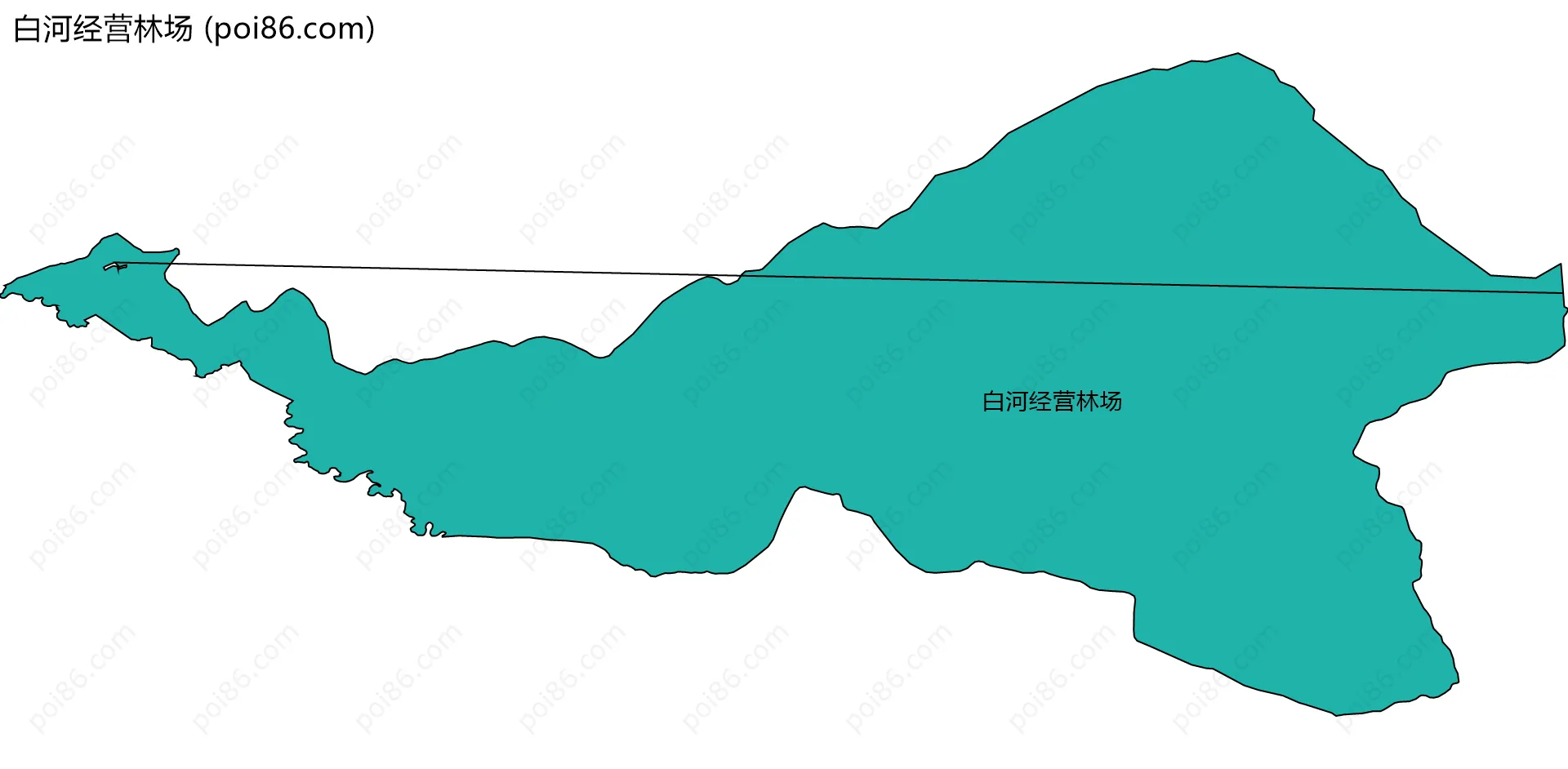 白河经营林场边界地图