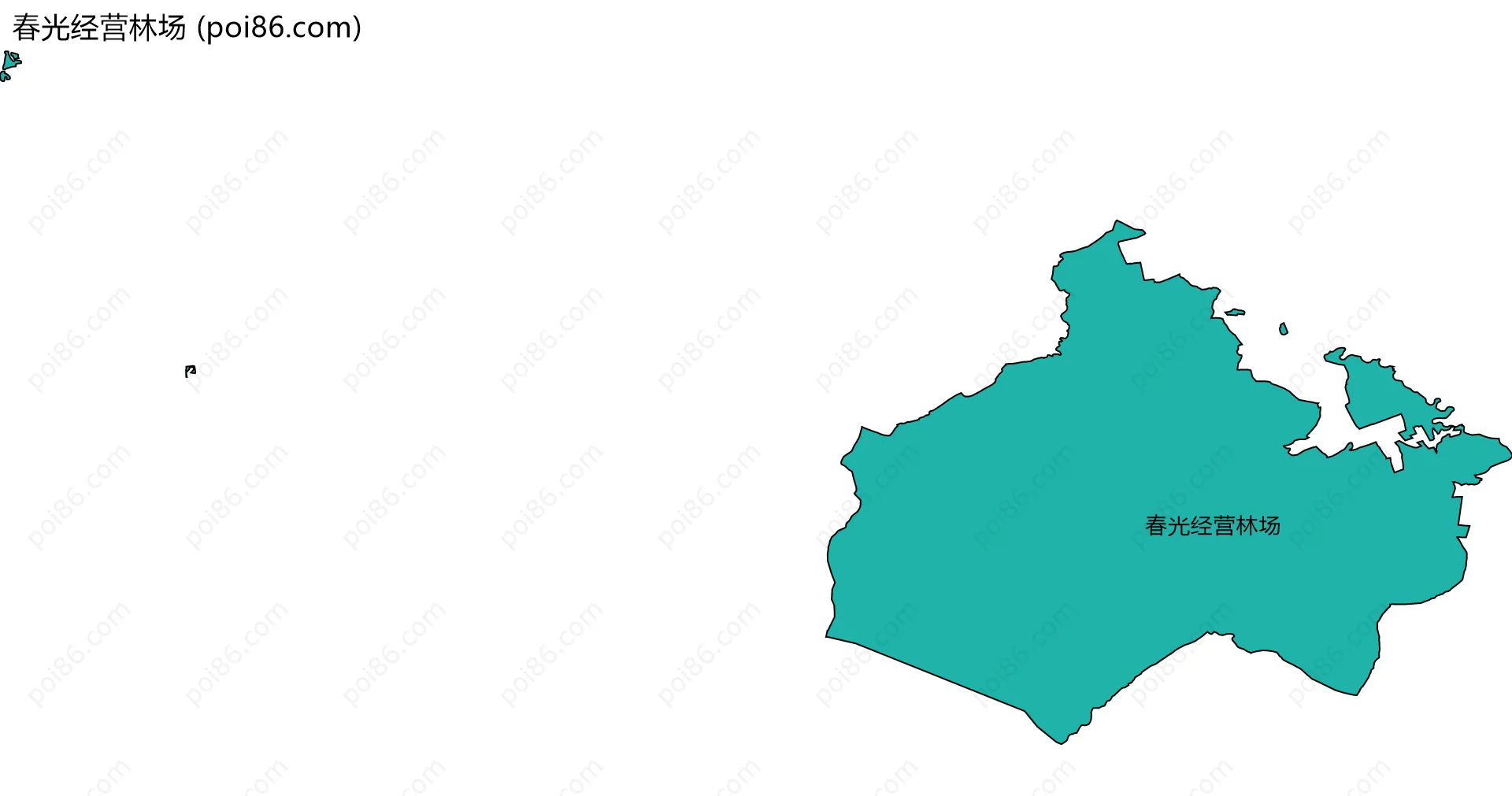 春光经营林场边界地图