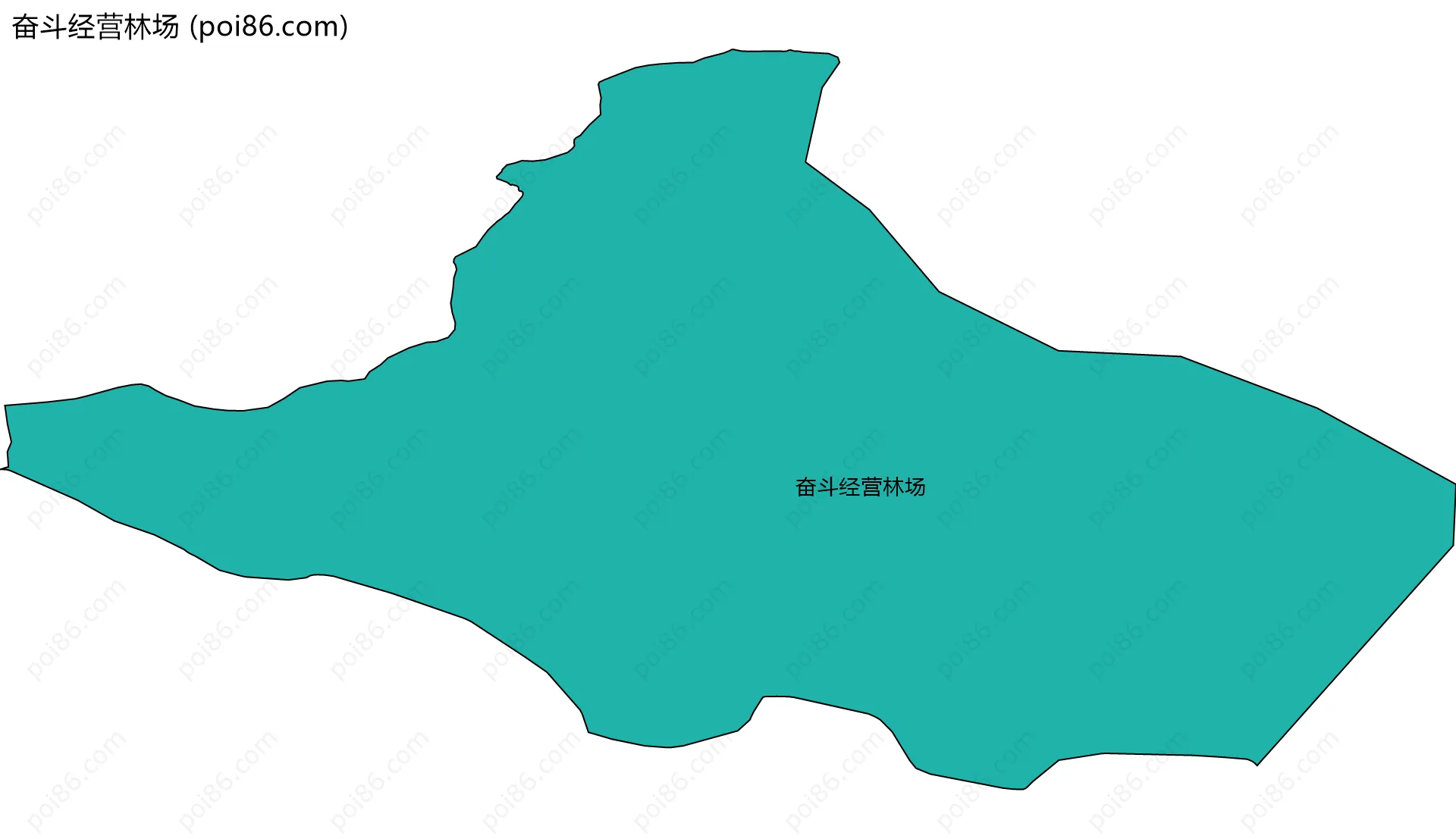 奋斗经营林场边界地图