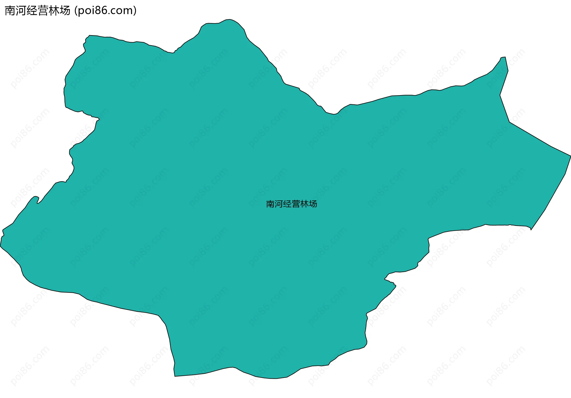 南河经营林场边界地图