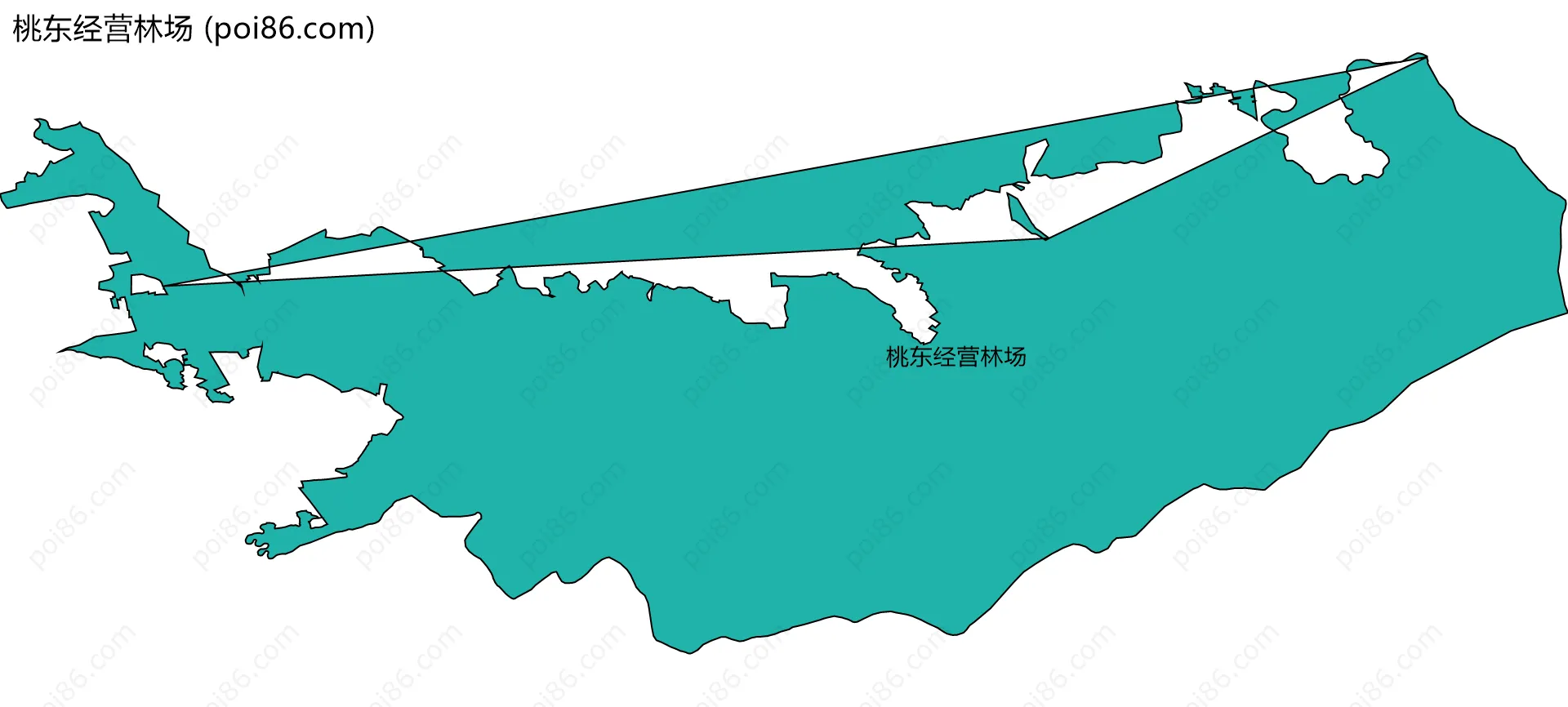 桃东经营林场边界地图