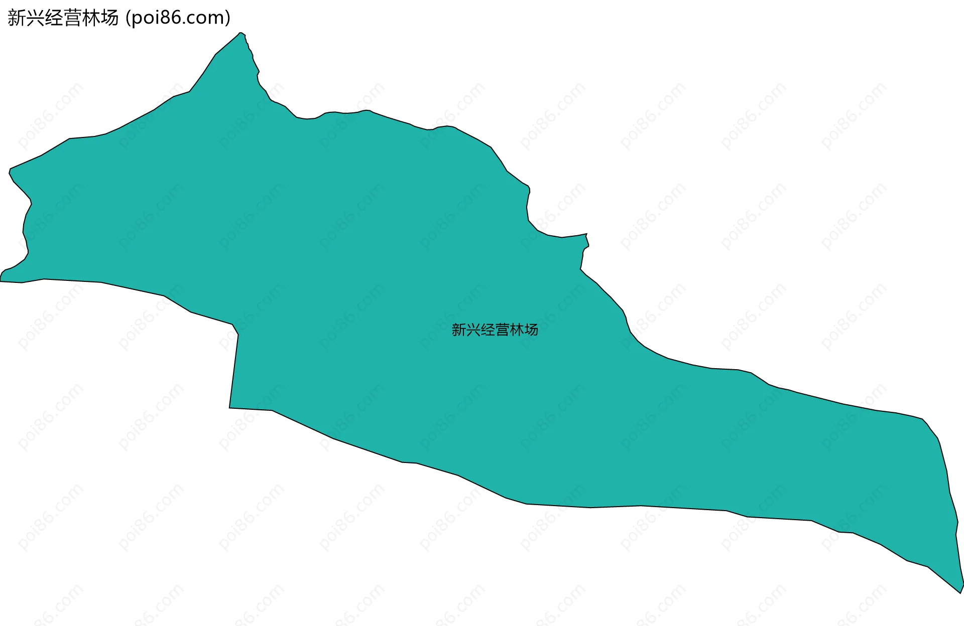 新兴经营林场边界地图