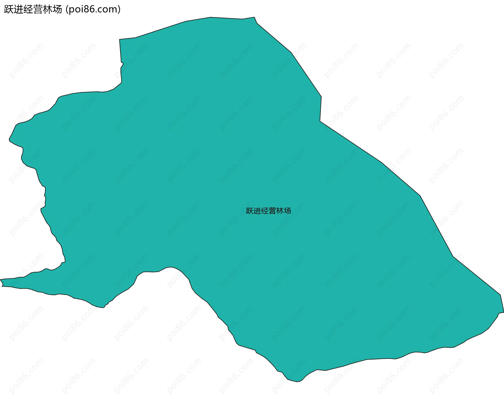 跃进经营林场边界地图
