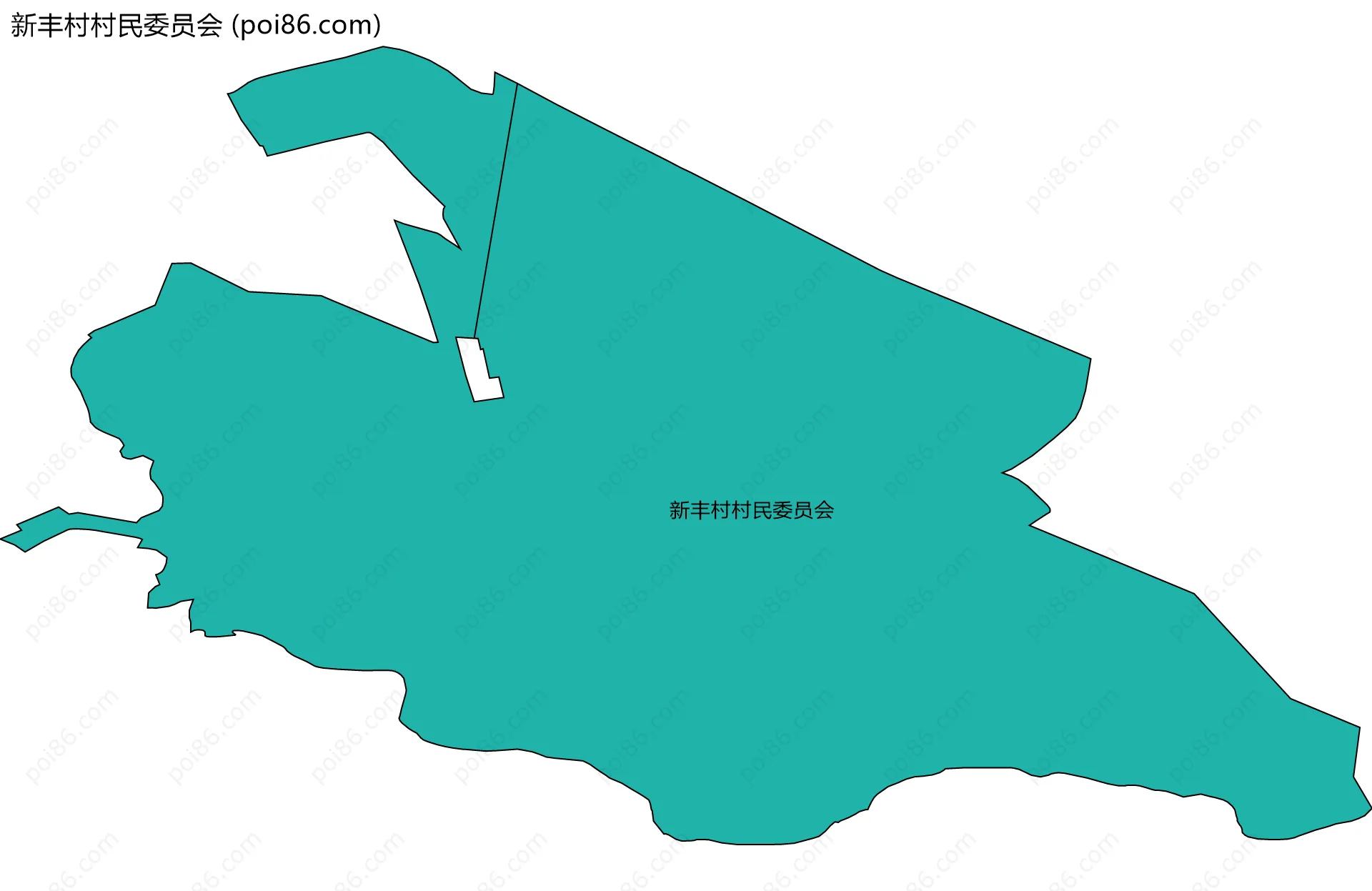 新丰村村民委员会边界地图