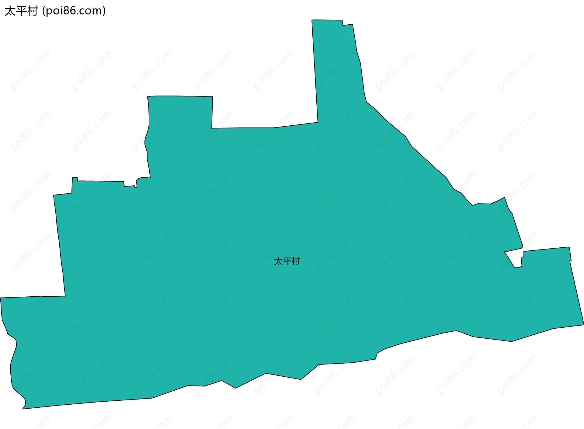 太平村边界地图