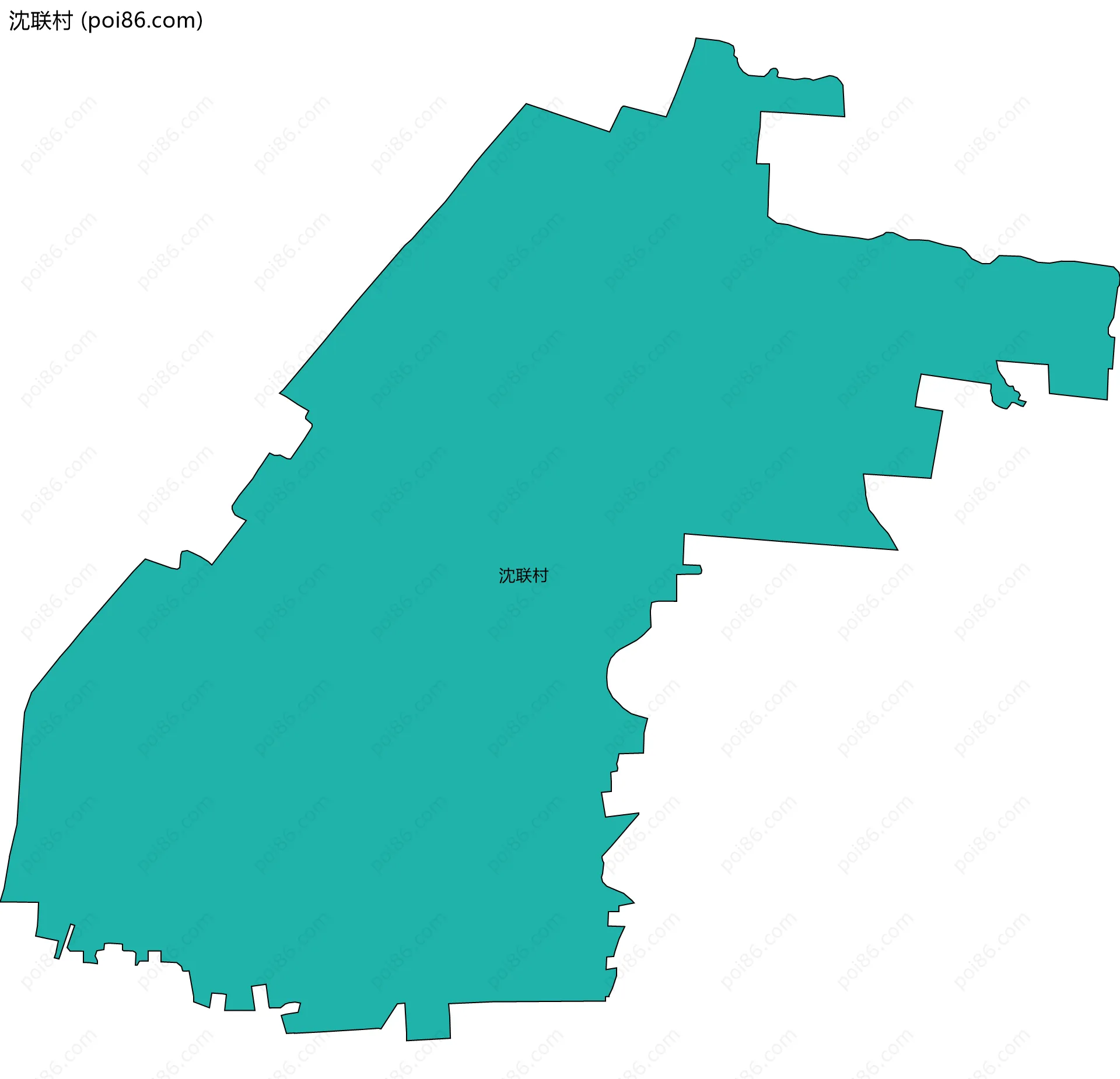 沈联村边界地图