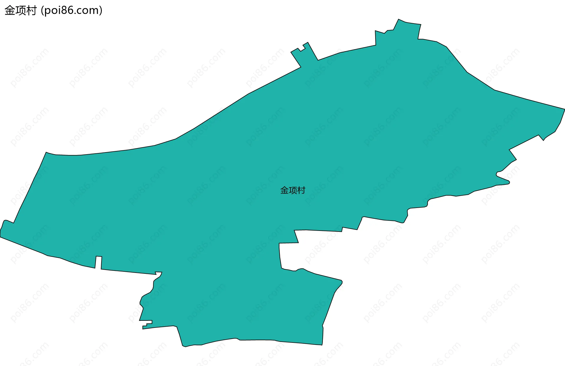 金项村边界地图