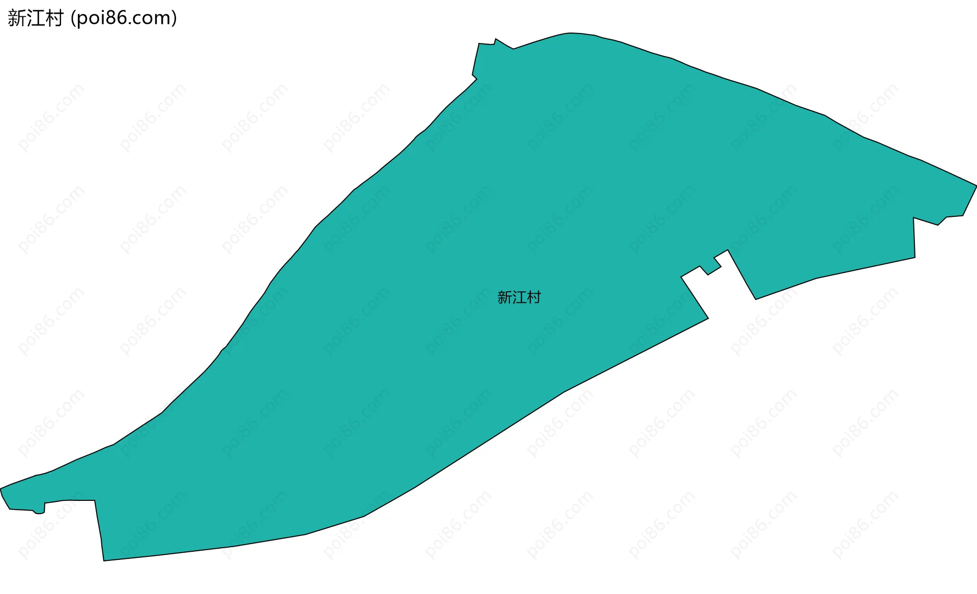 新江村边界地图