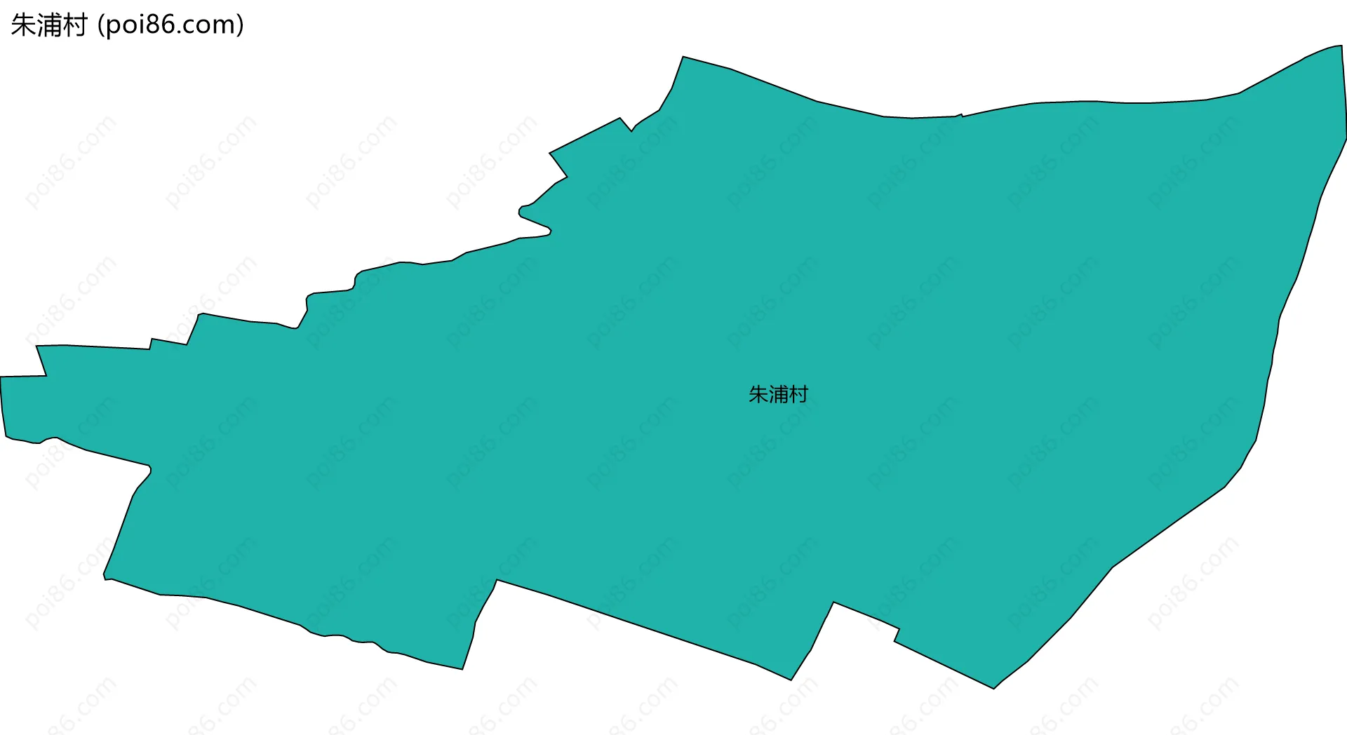 朱浦村边界地图