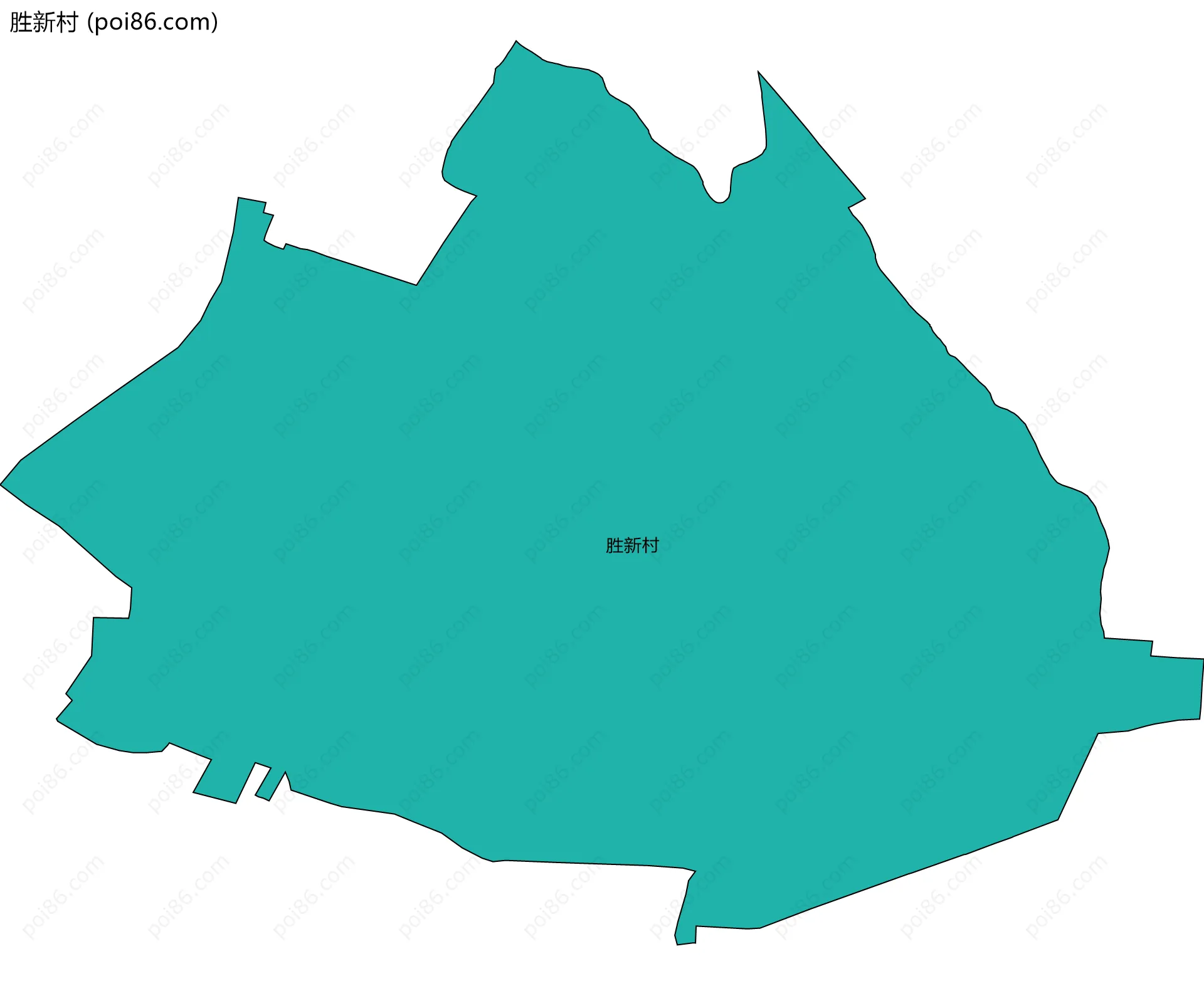 胜新村边界地图