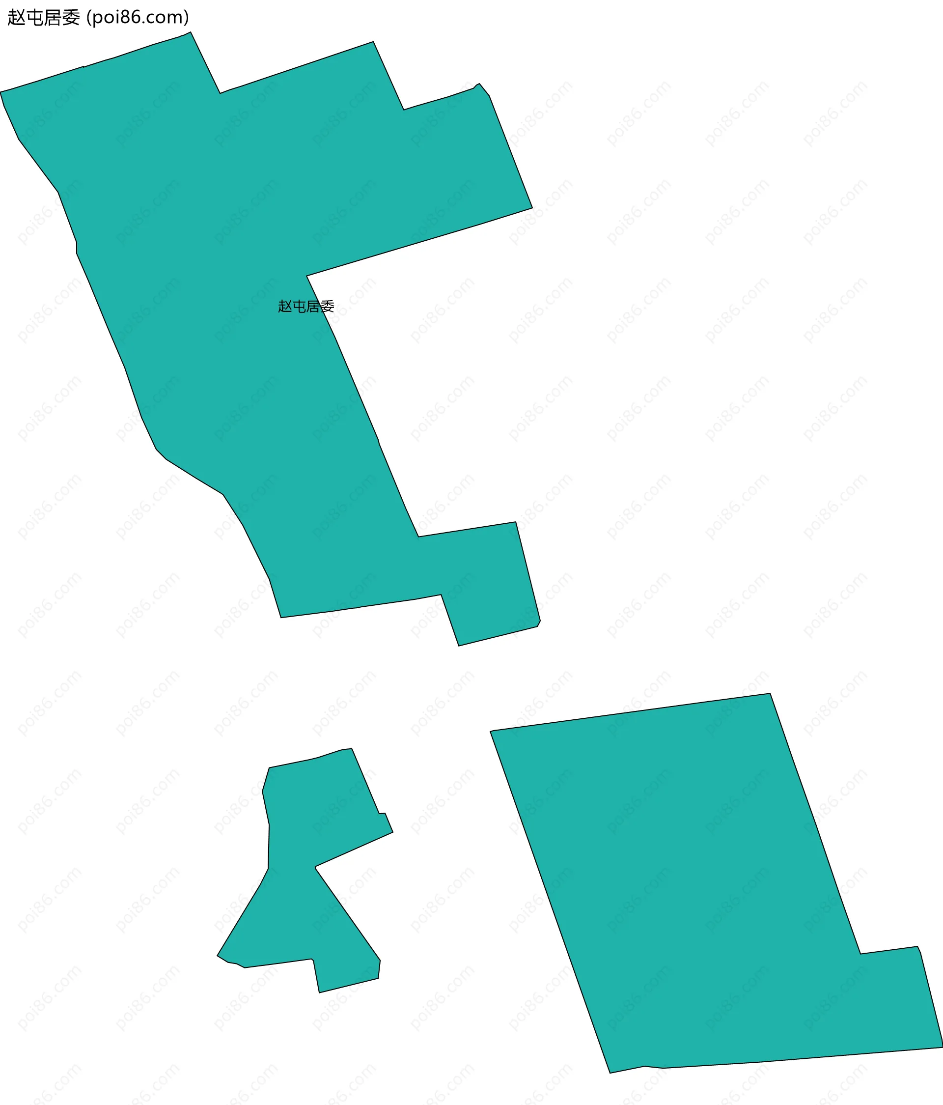 赵屯居委边界地图