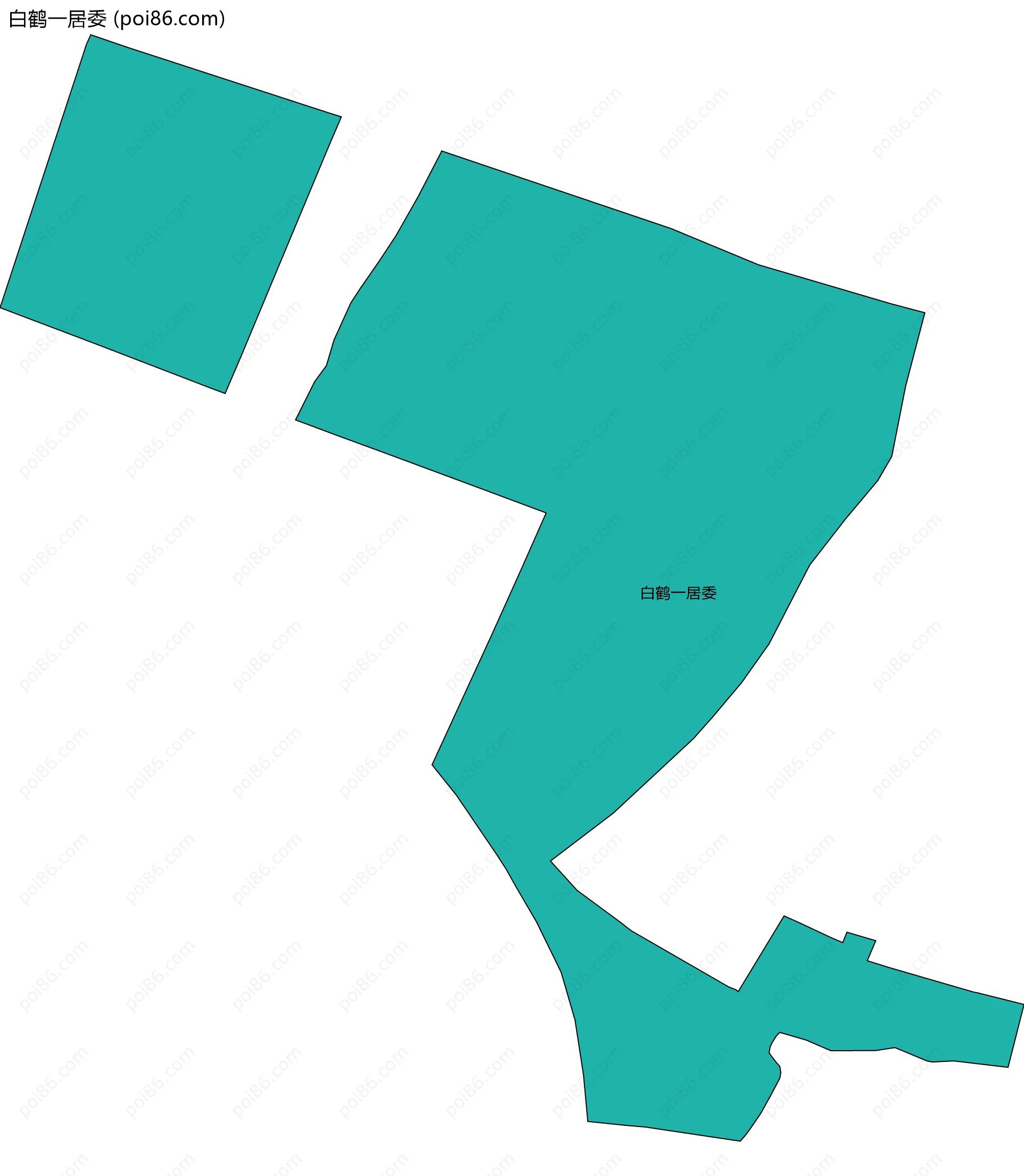 白鹤一居委边界地图