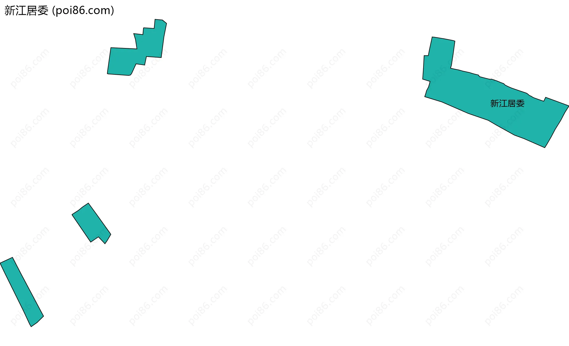 新江居委边界地图