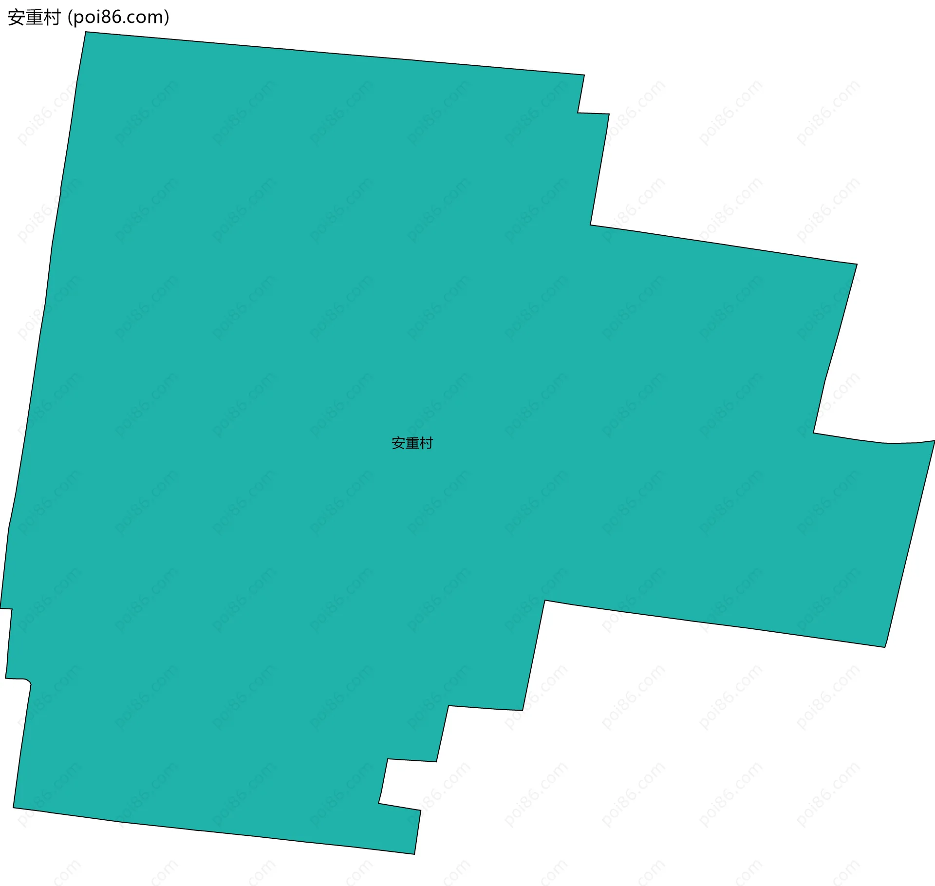 安重村边界地图