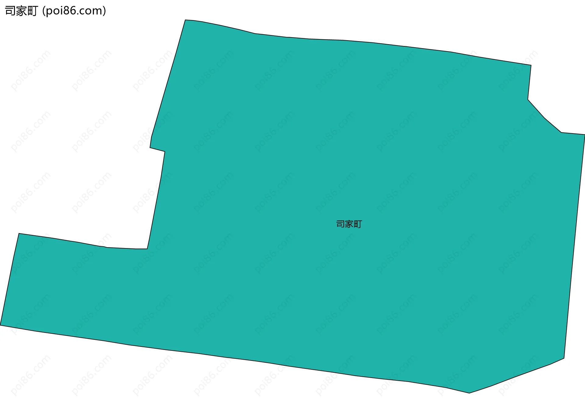 司家町边界地图