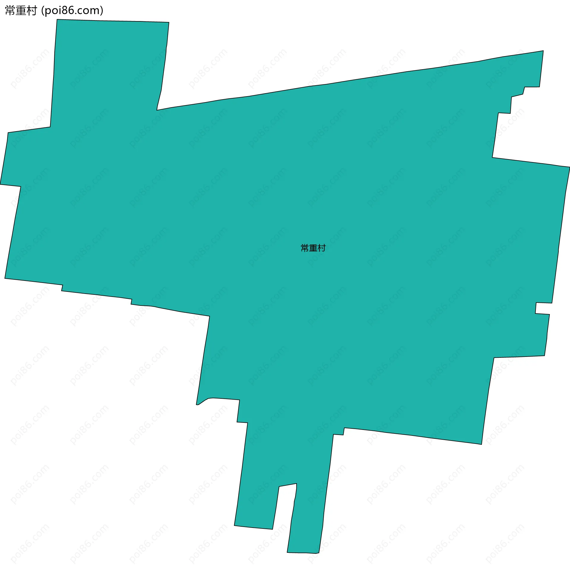 常重村边界地图