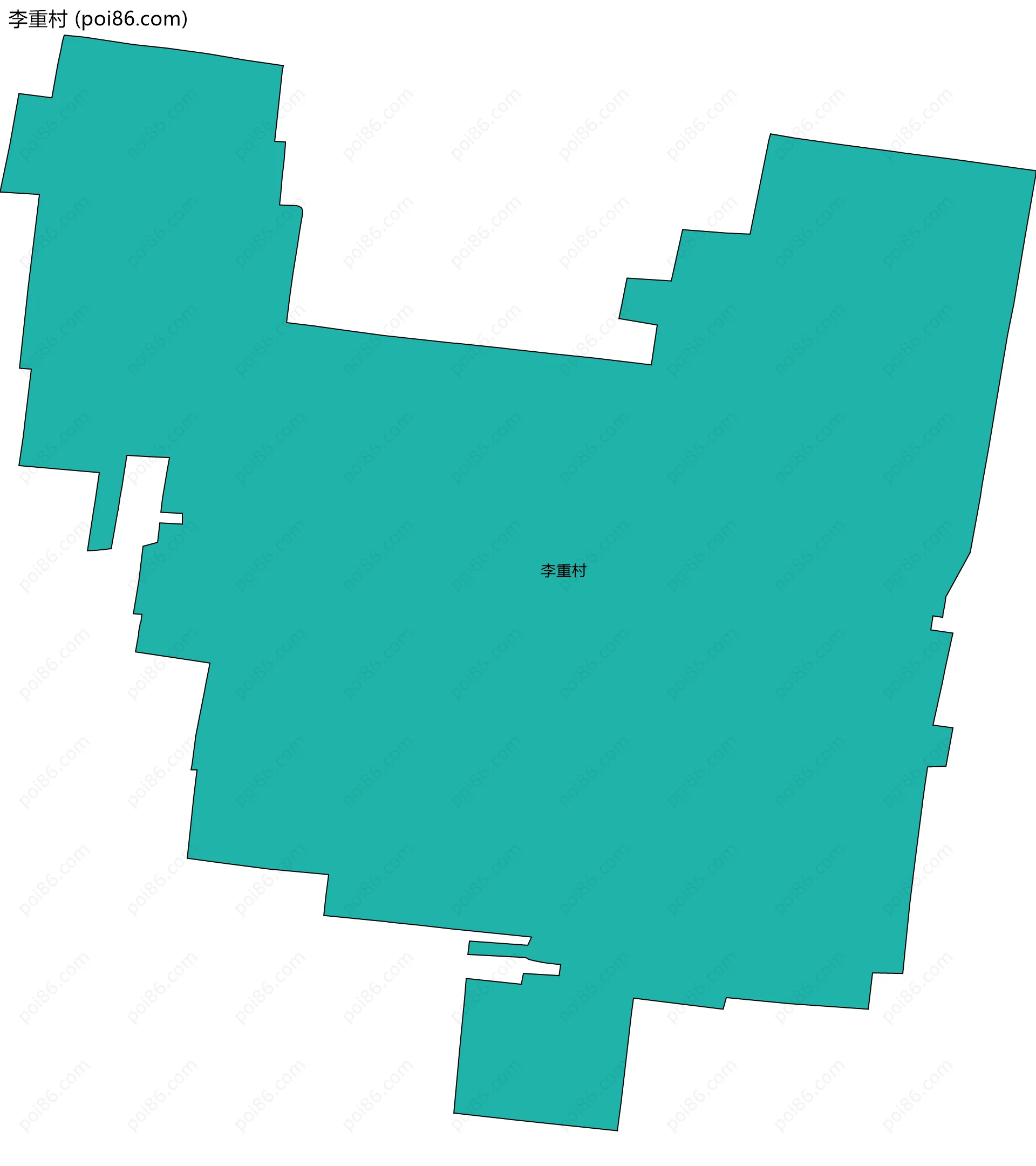 李重村边界地图