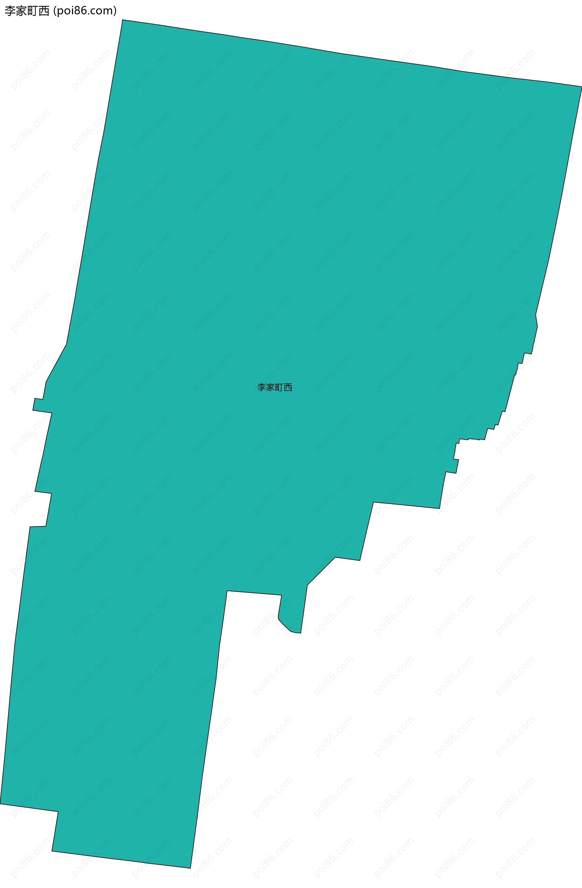 李家町西边界地图