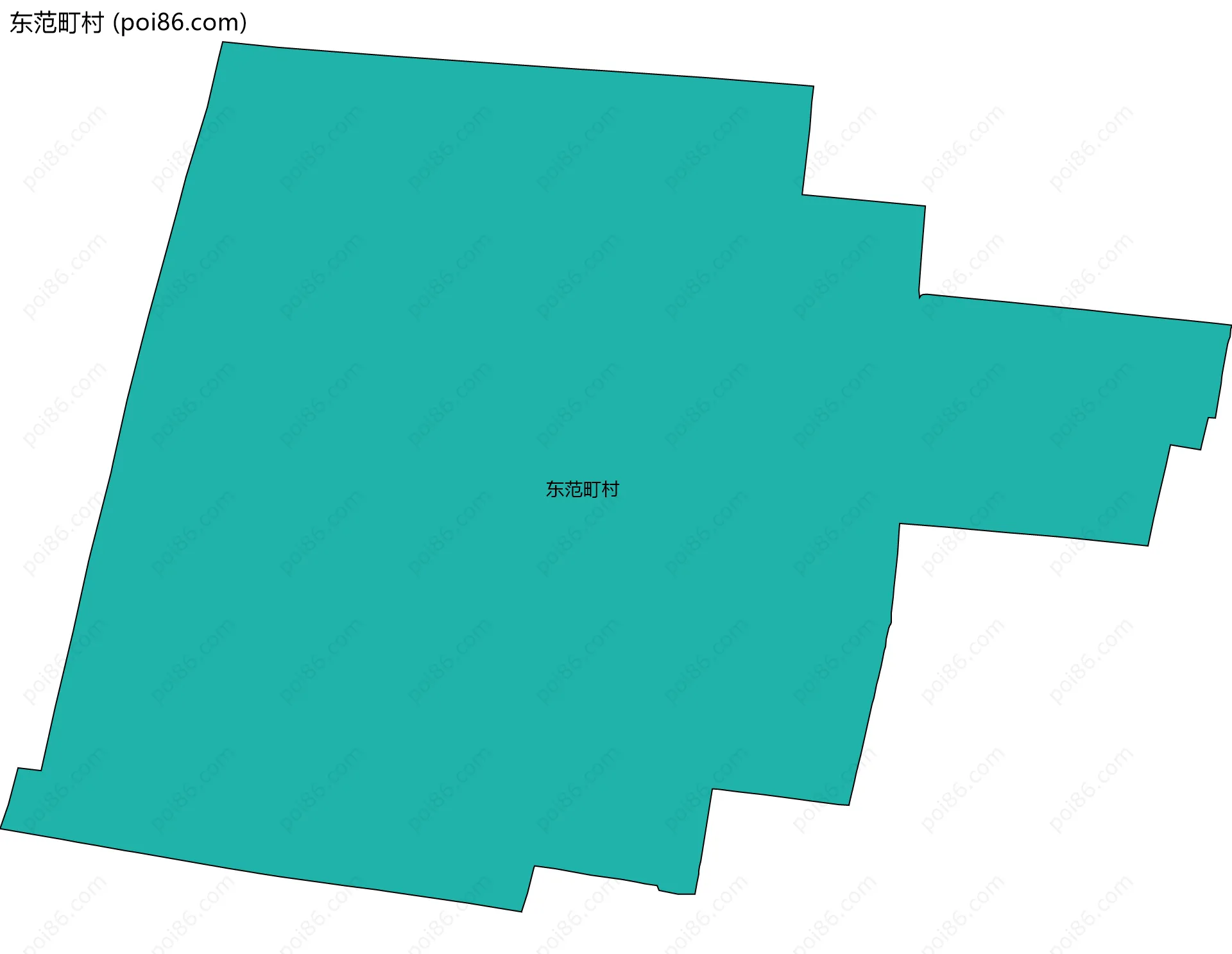 东范町村边界地图