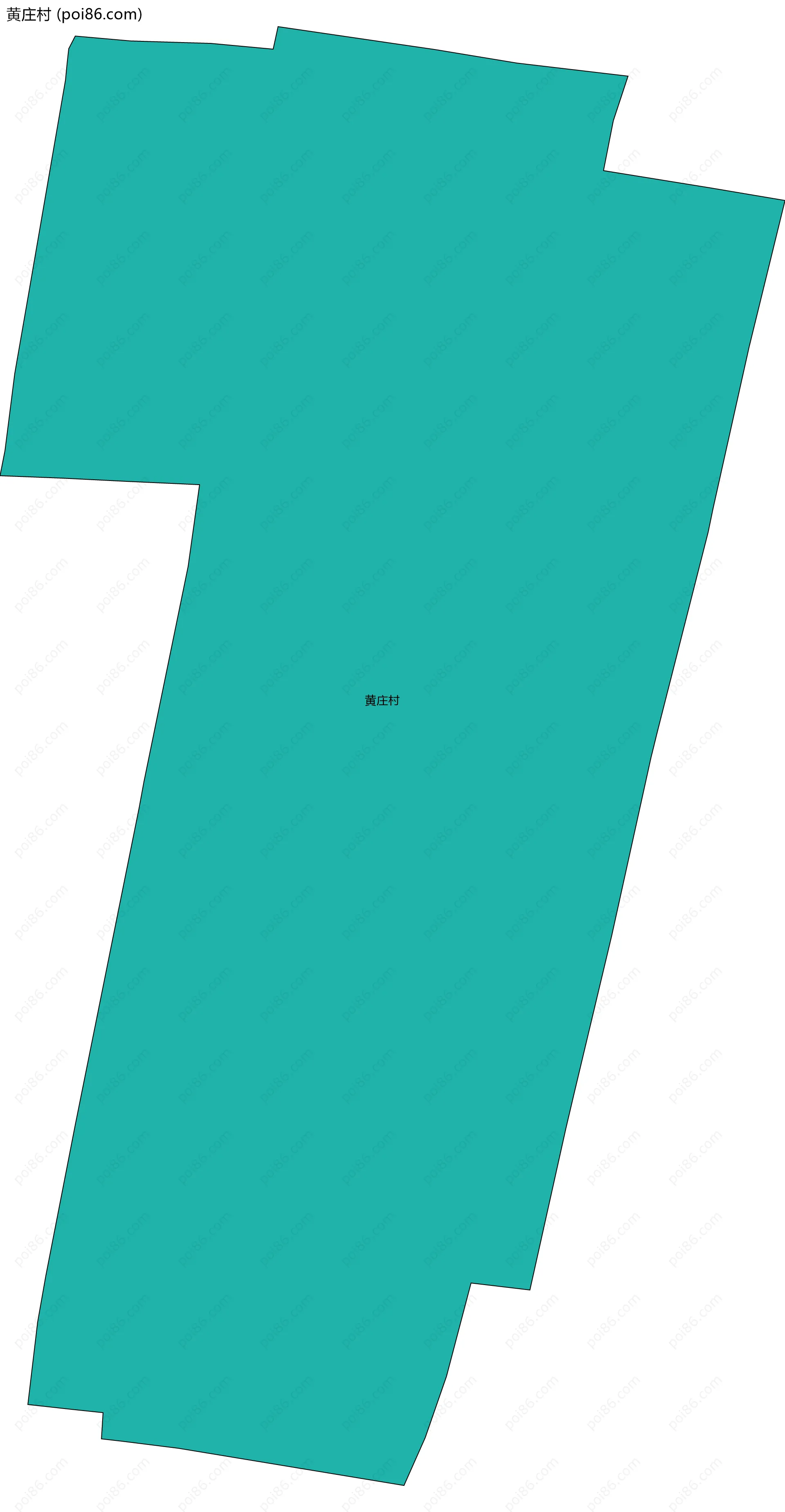 黄庄村边界地图