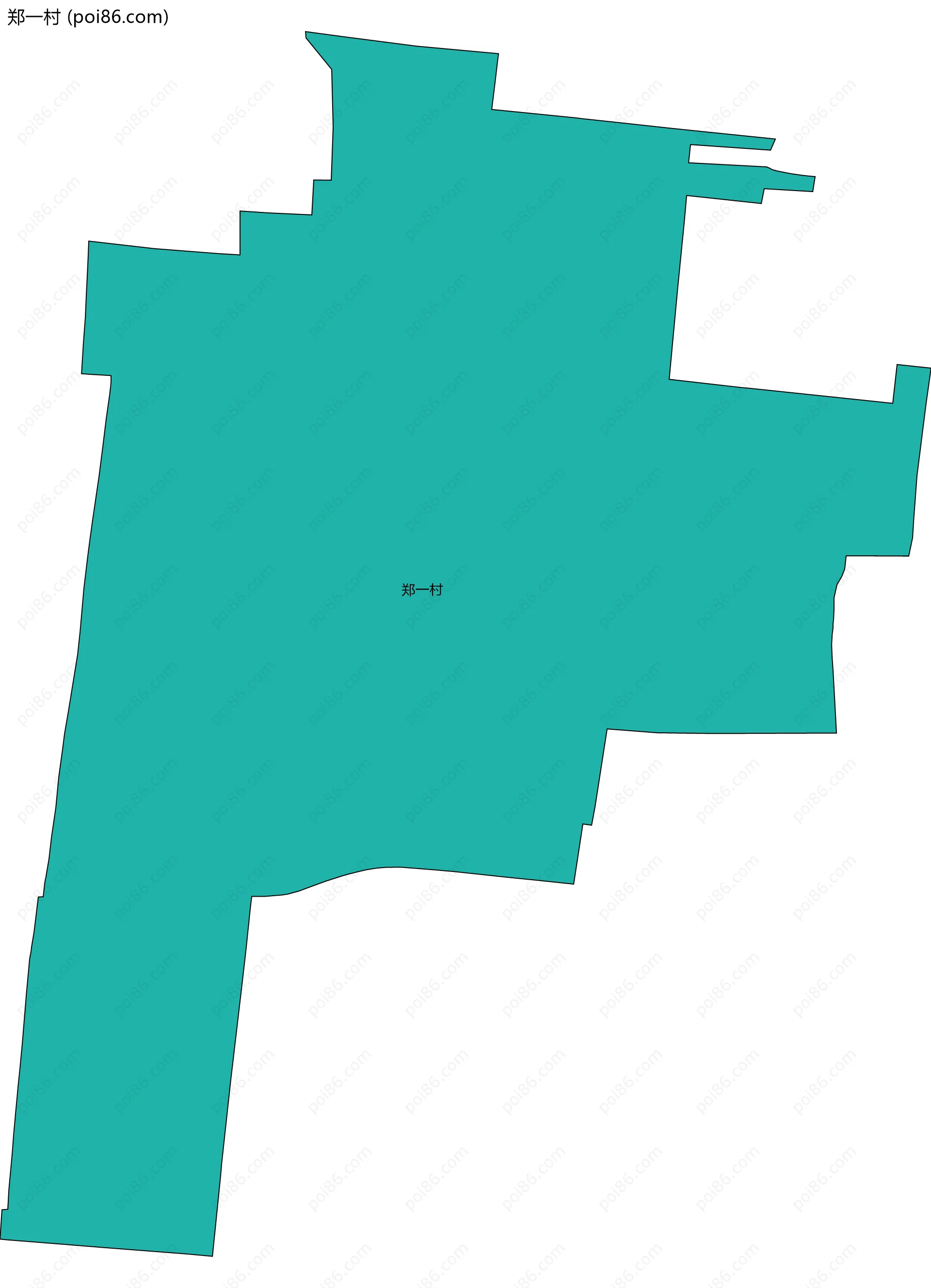 郑一村边界地图
