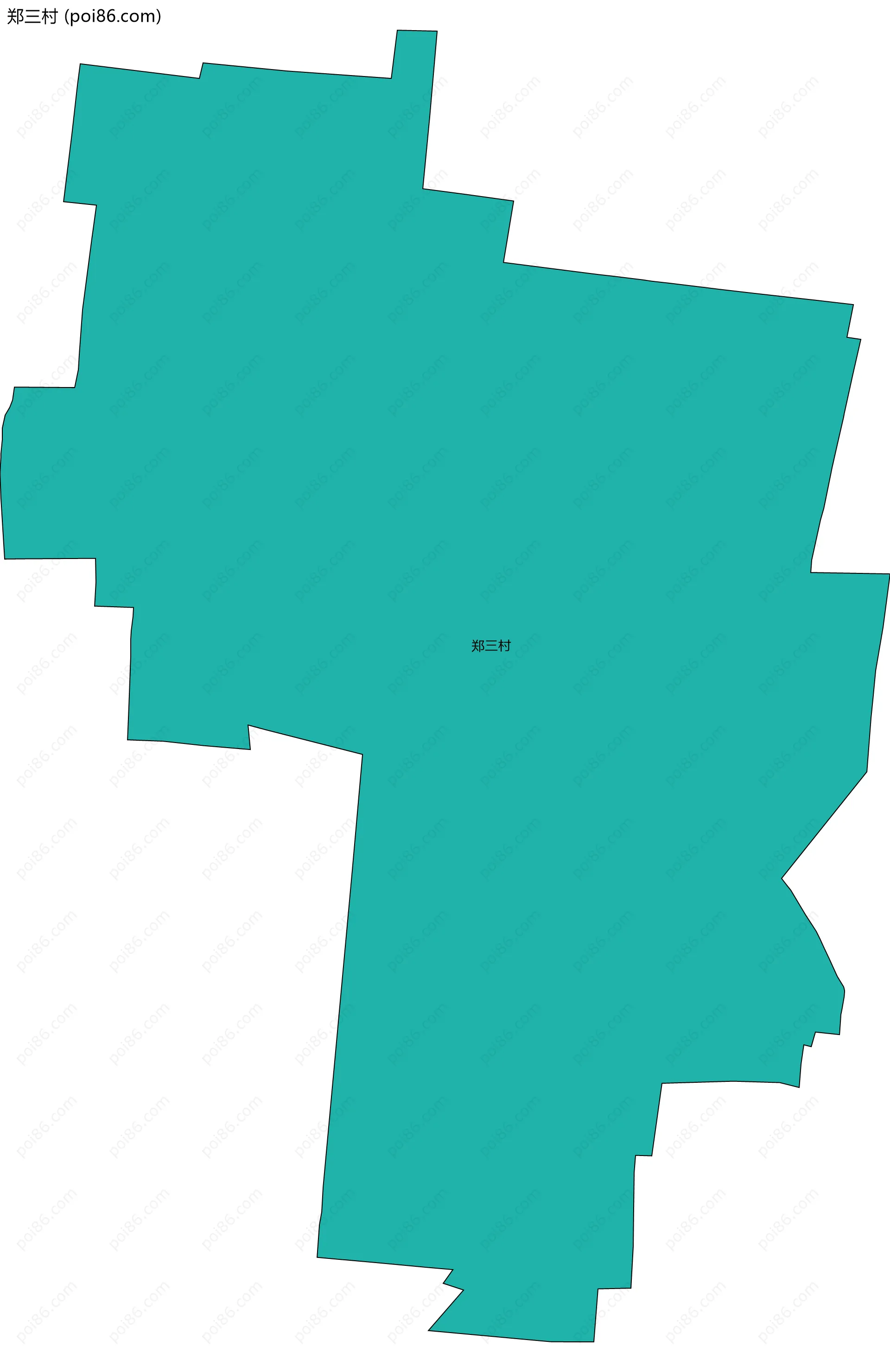郑三村边界地图