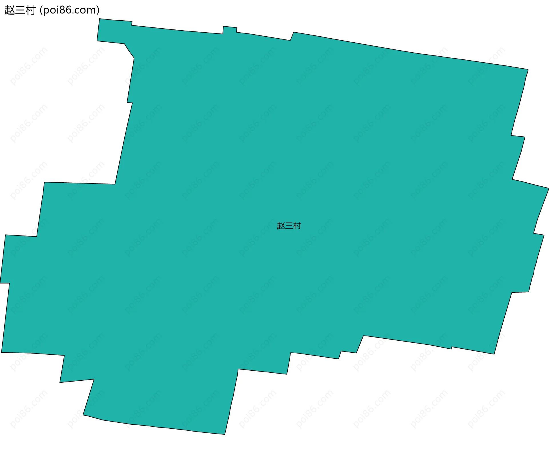 赵三村边界地图