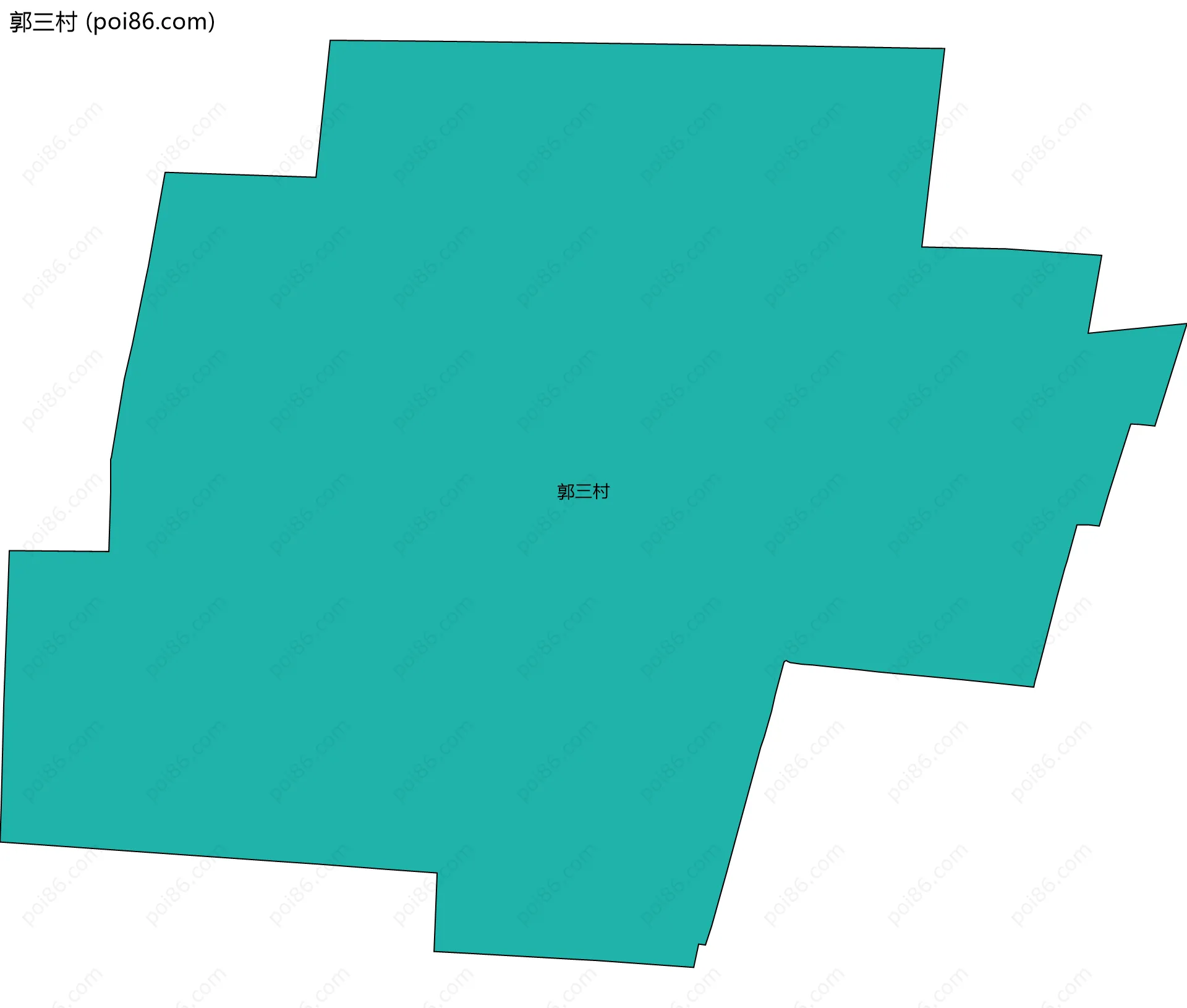郭三村边界地图
