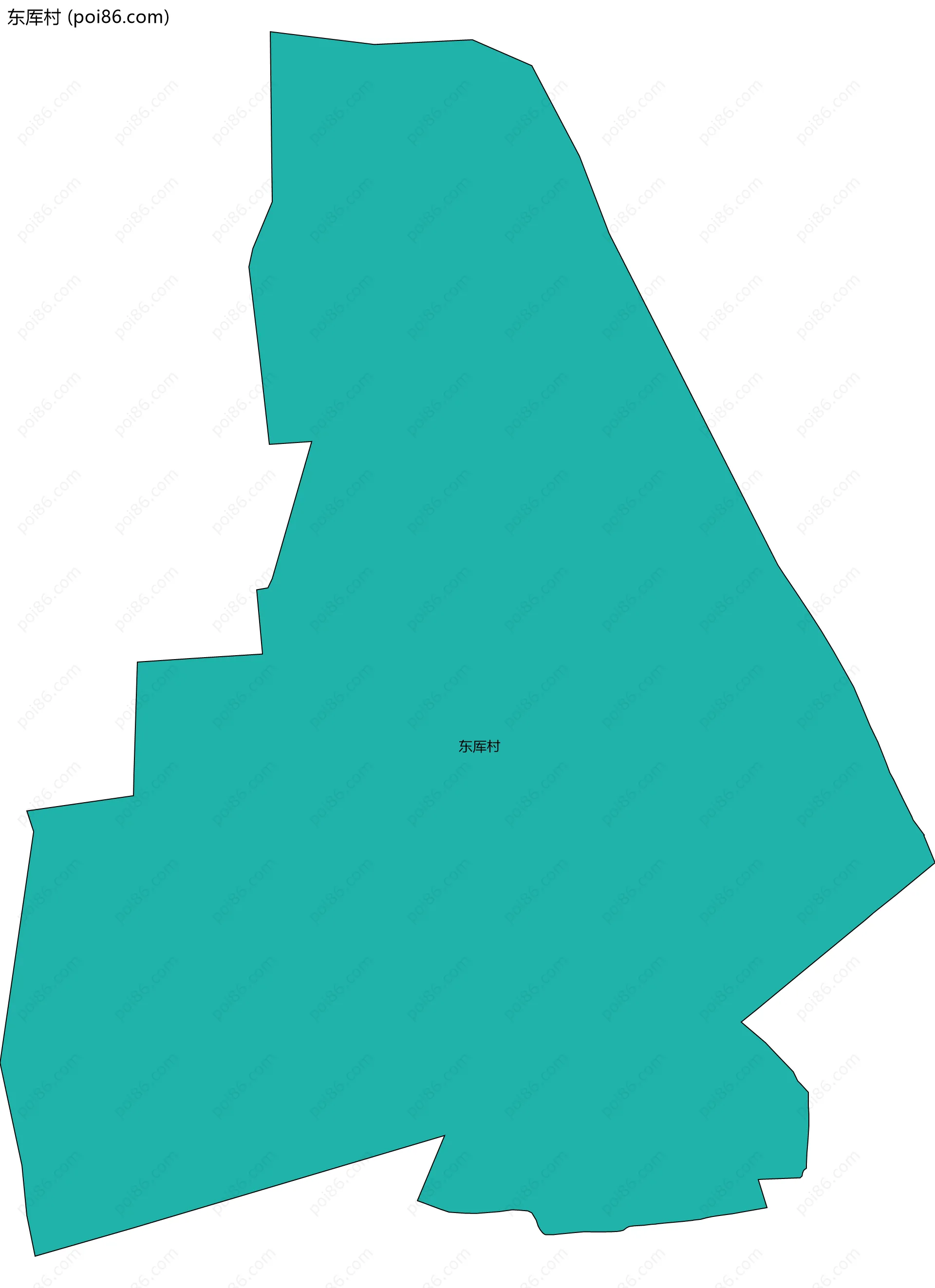 东厍村边界地图