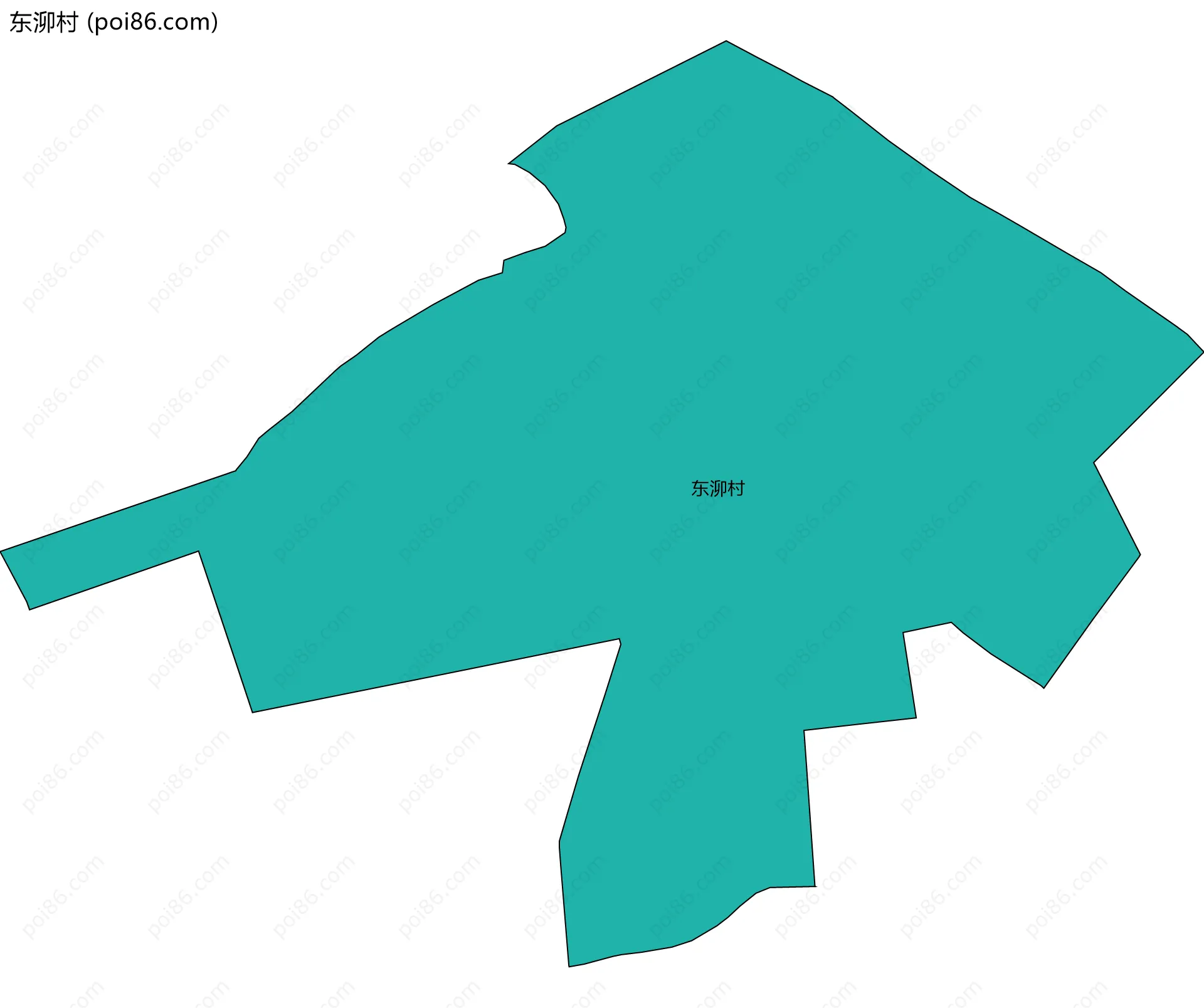 东泖村边界地图