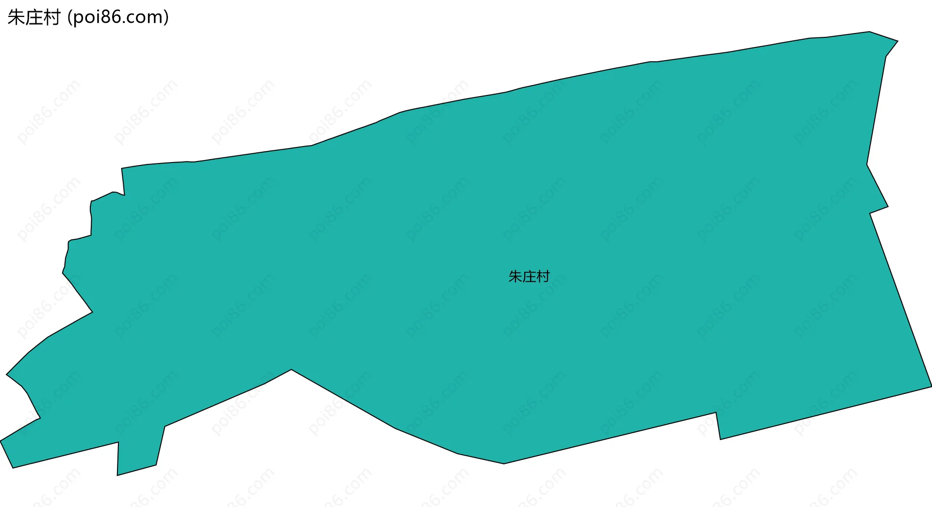 朱庄村边界地图