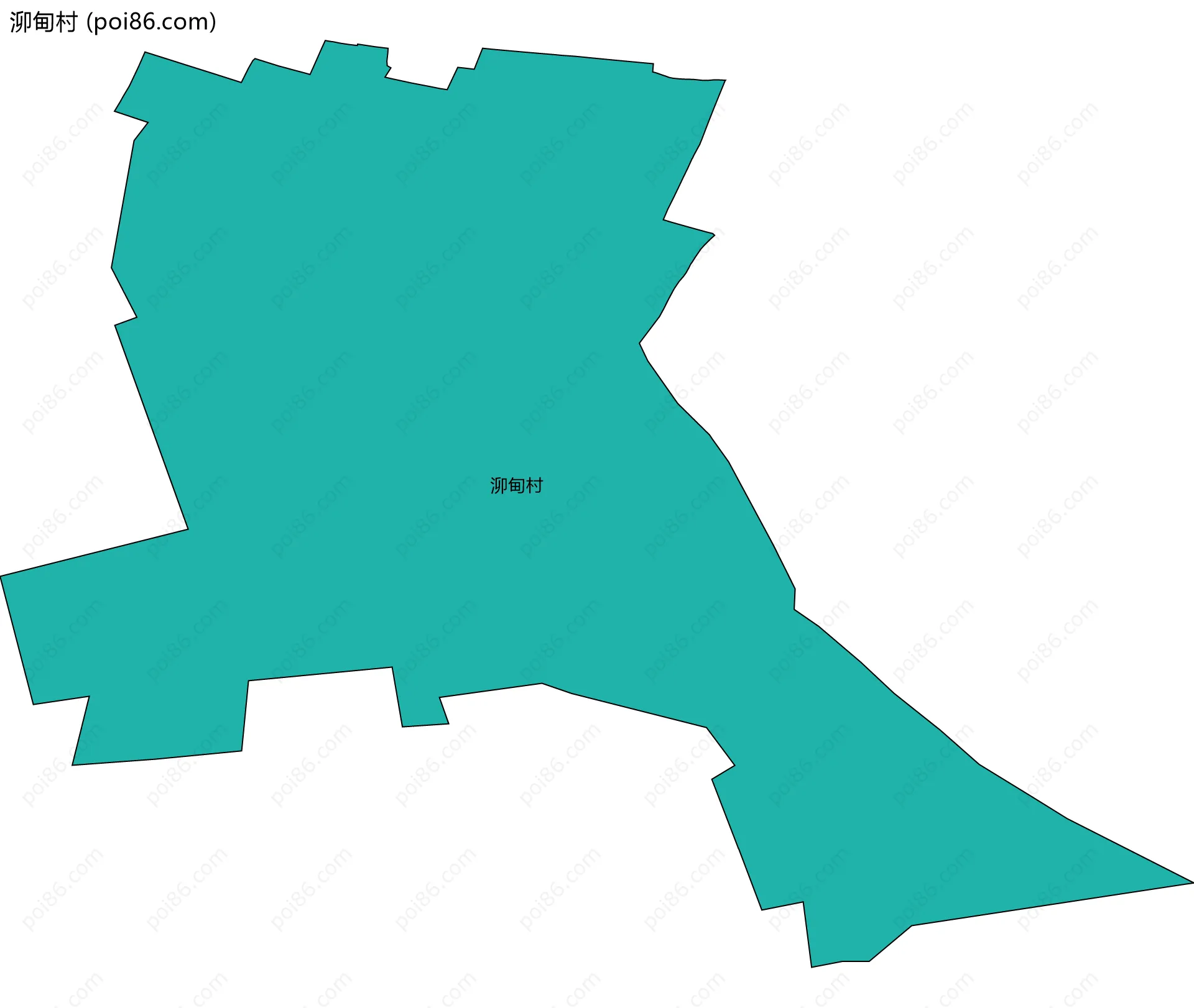 泖甸村边界地图