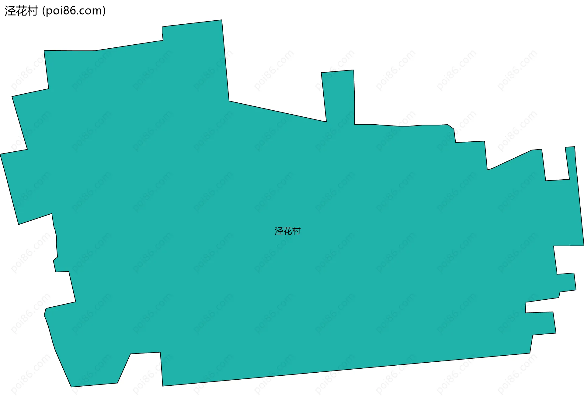 泾花村边界地图