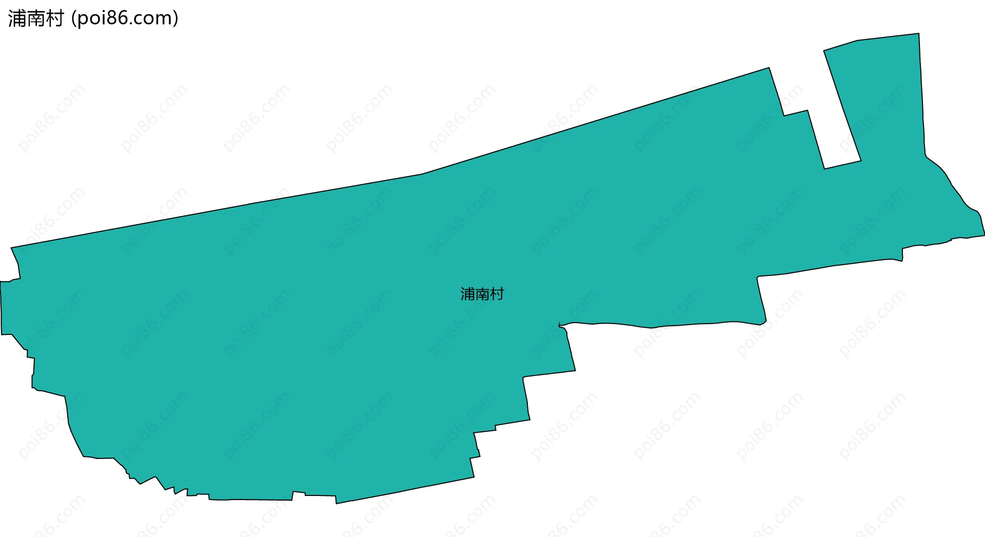 浦南村边界地图