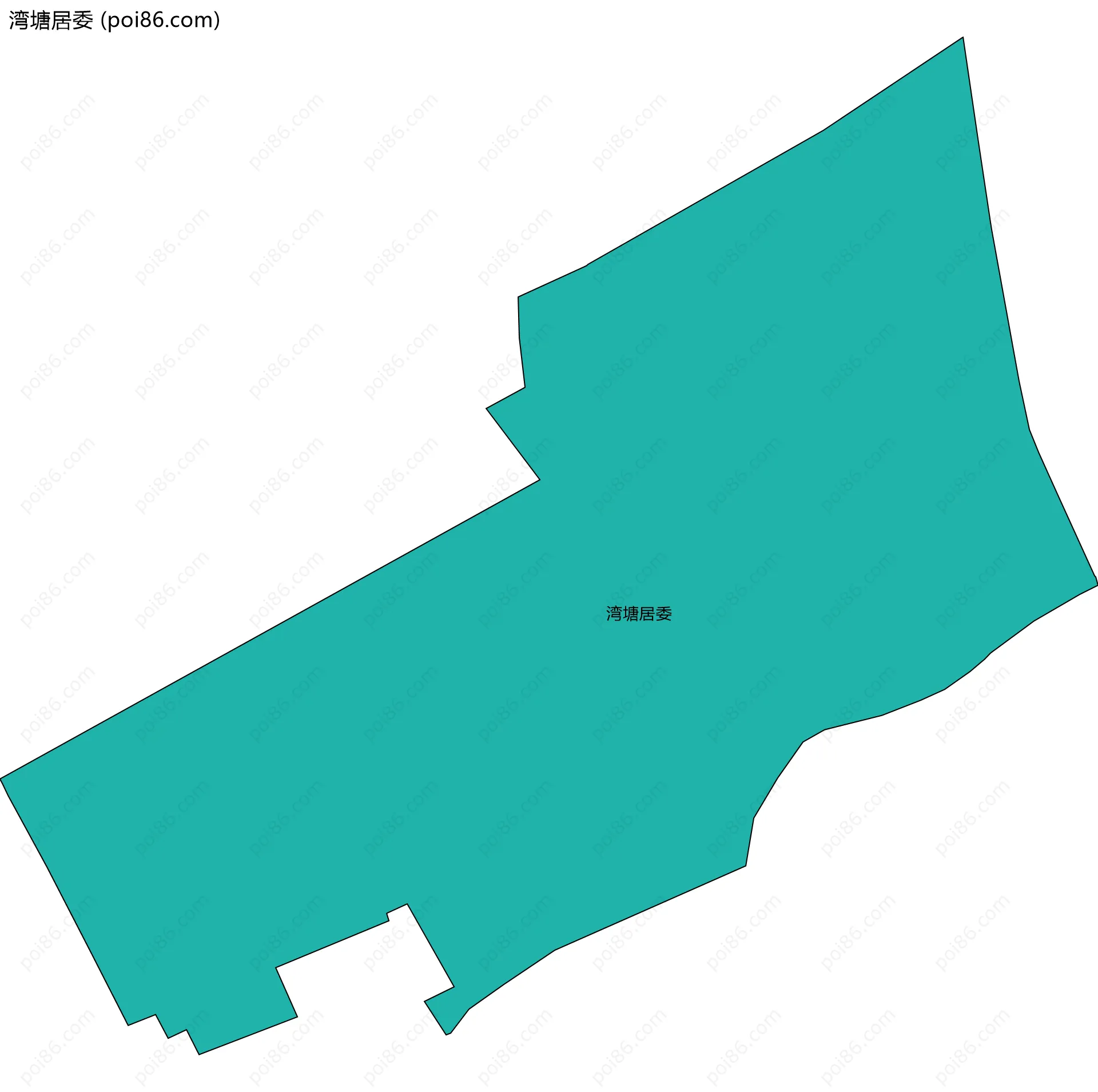 湾塘居委边界地图