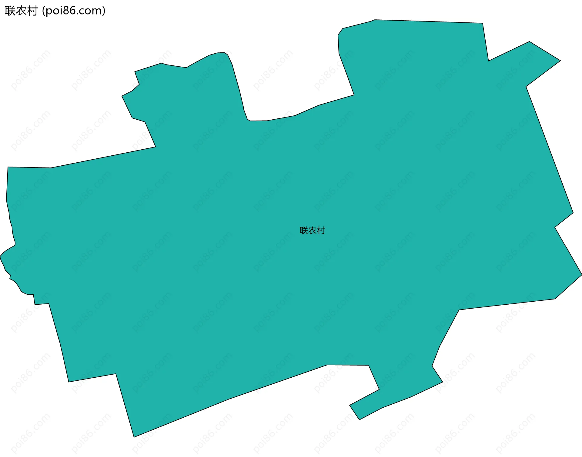 联农村边界地图