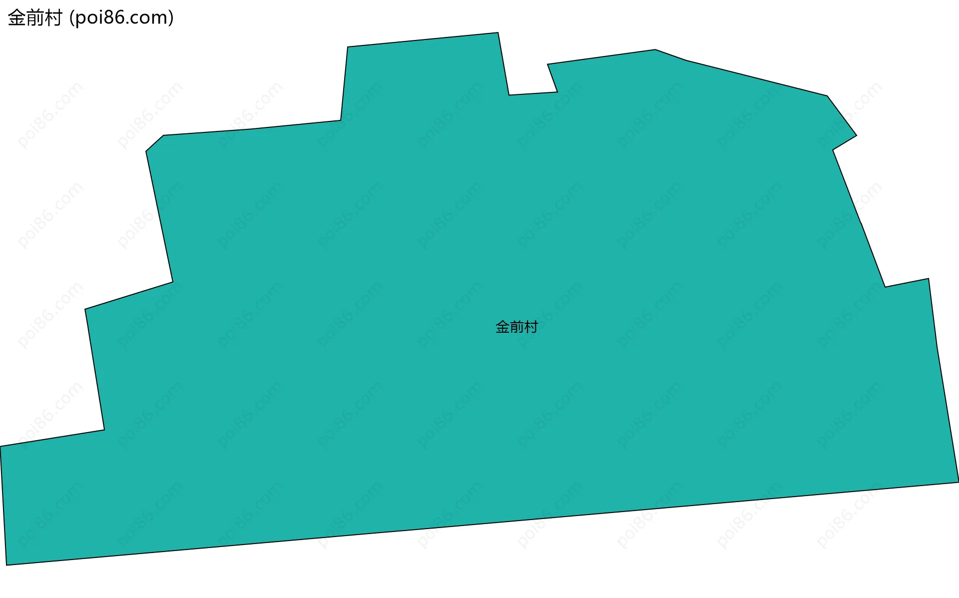 金前村边界地图