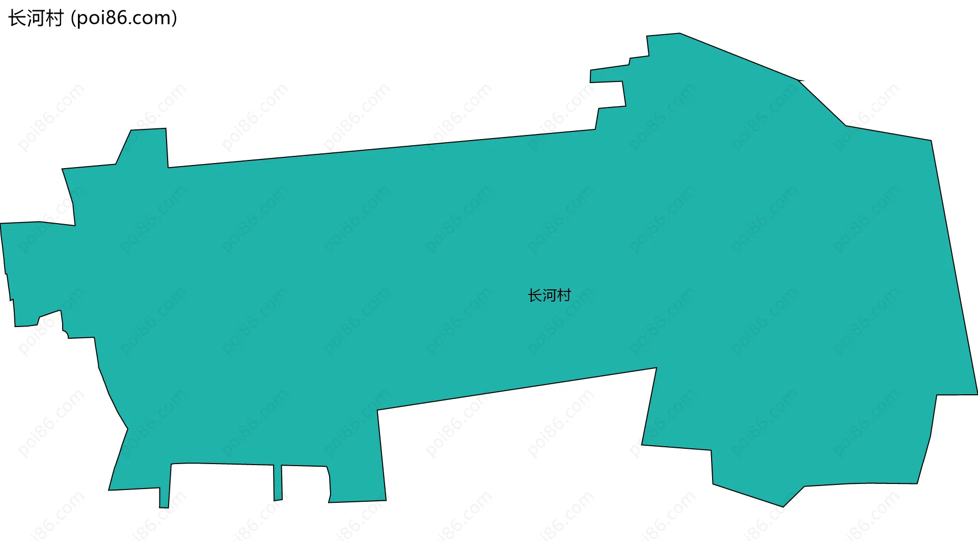 长河村边界地图