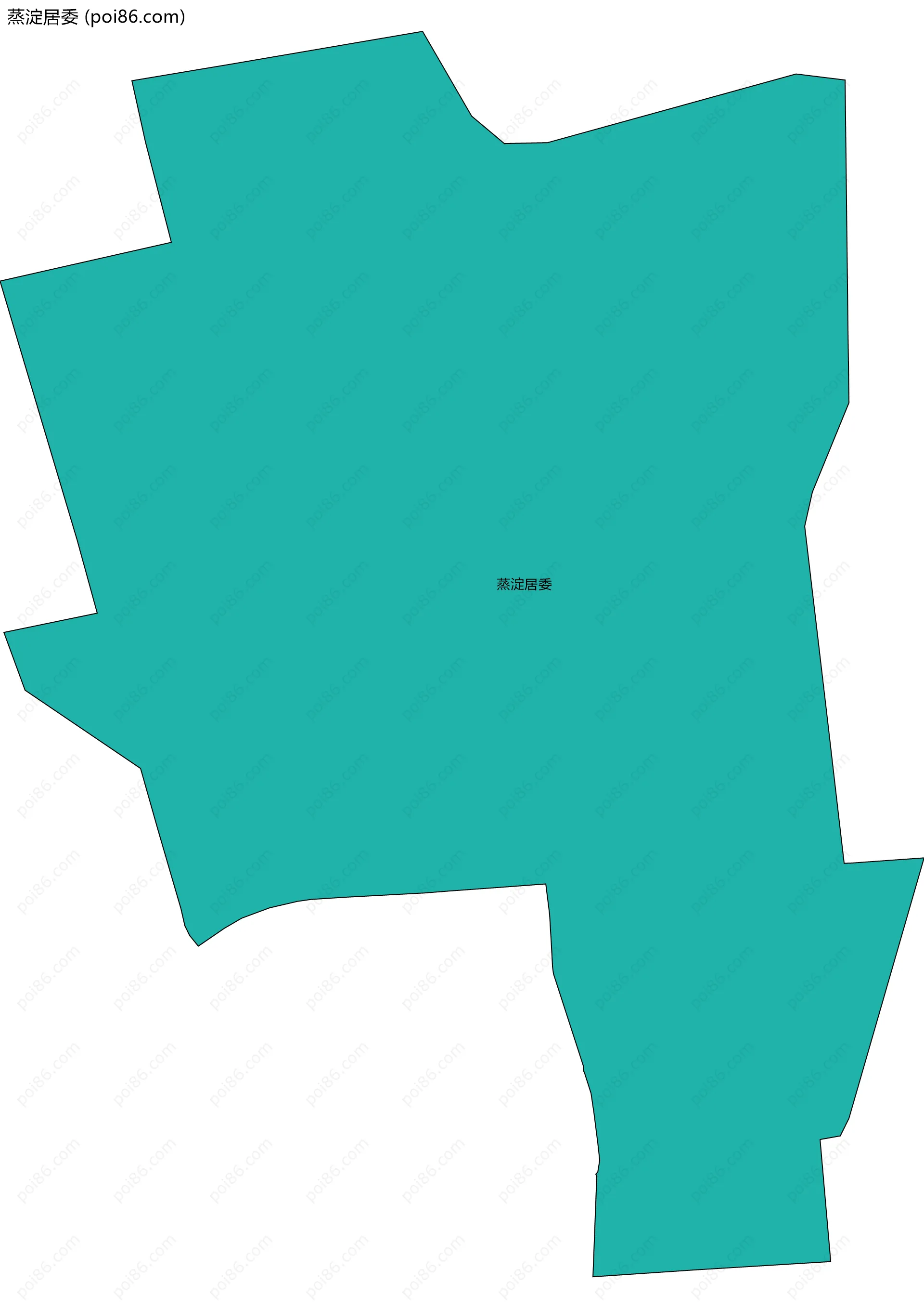 蒸淀居委边界地图