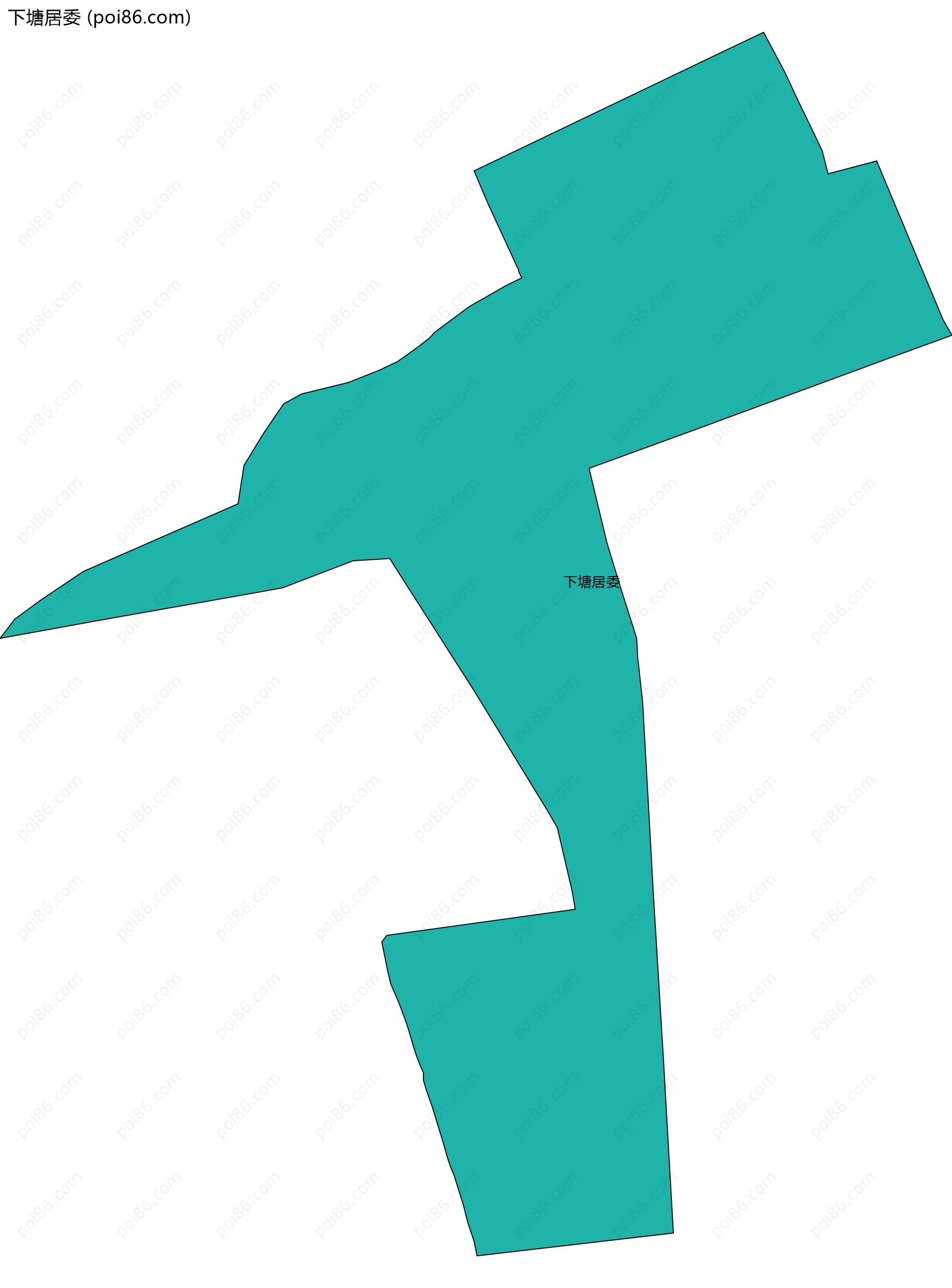 下塘居委边界地图