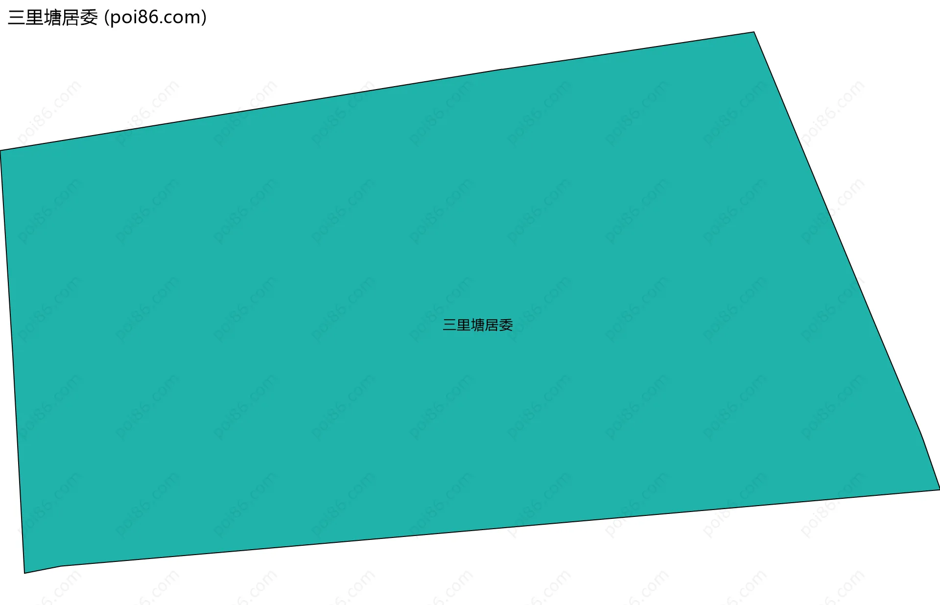三里塘居委边界地图
