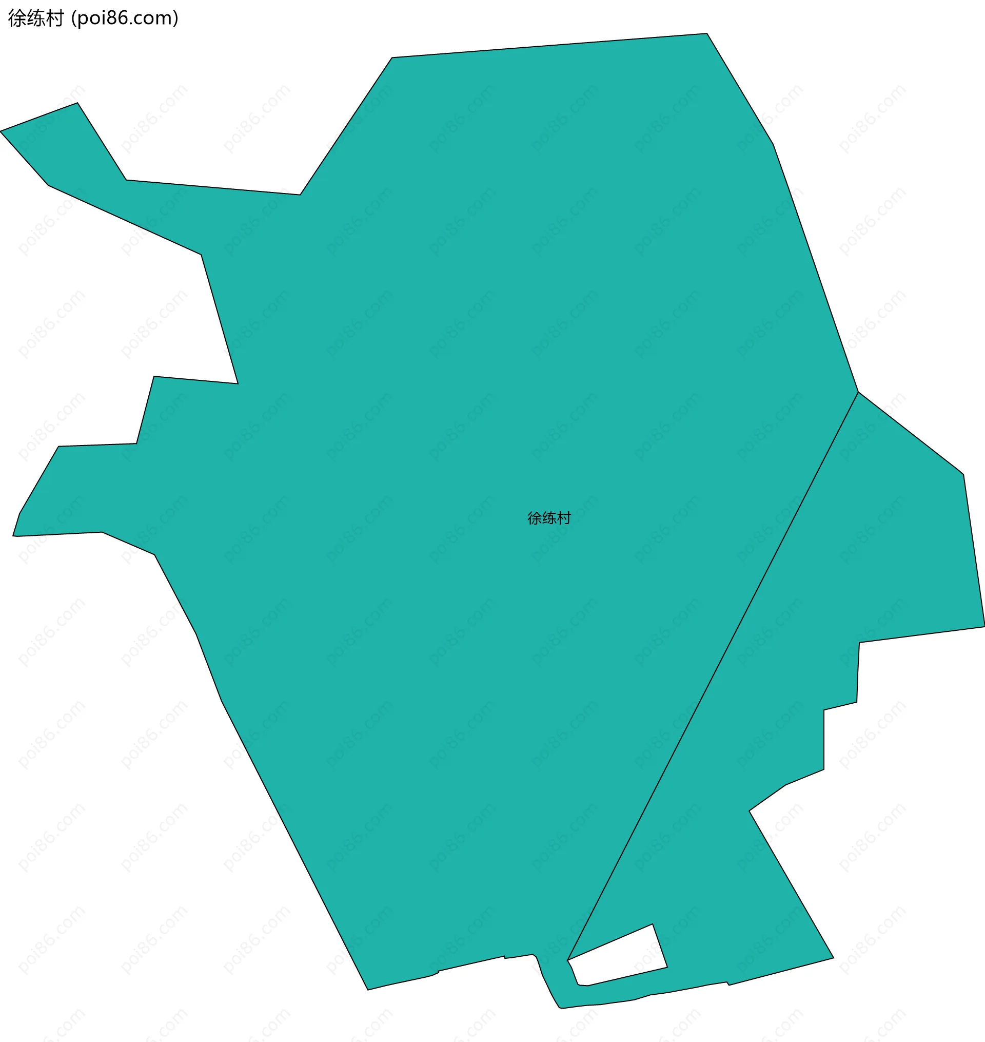 徐练村边界地图