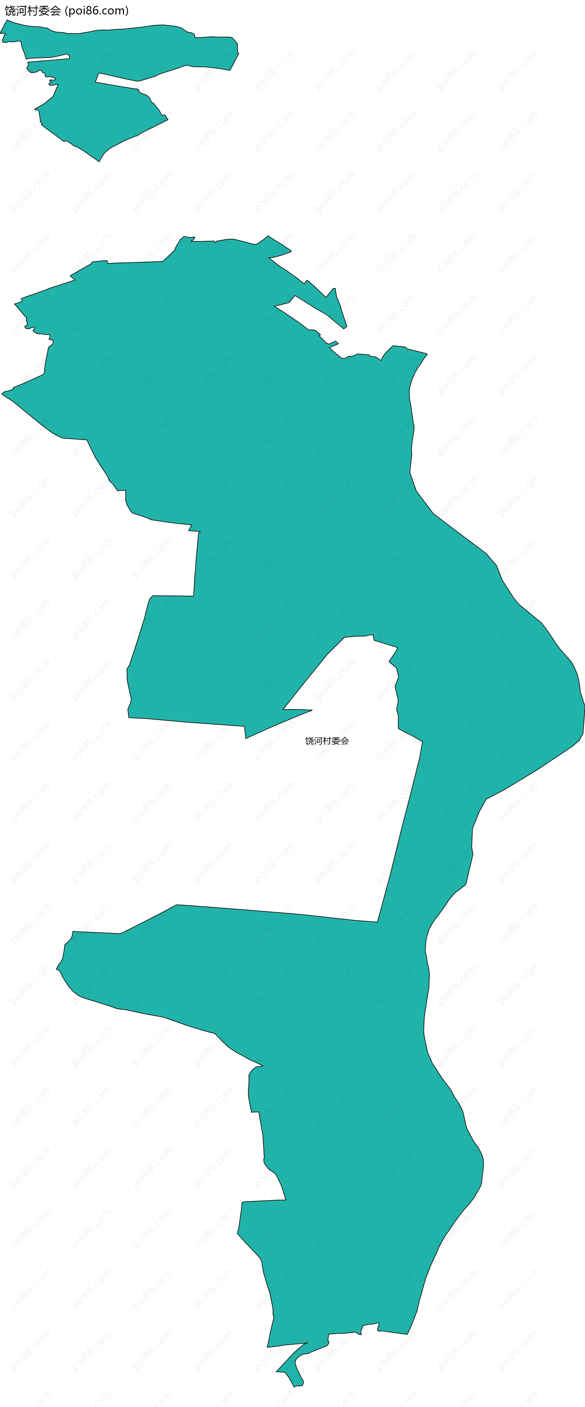 饶河村委会边界地图