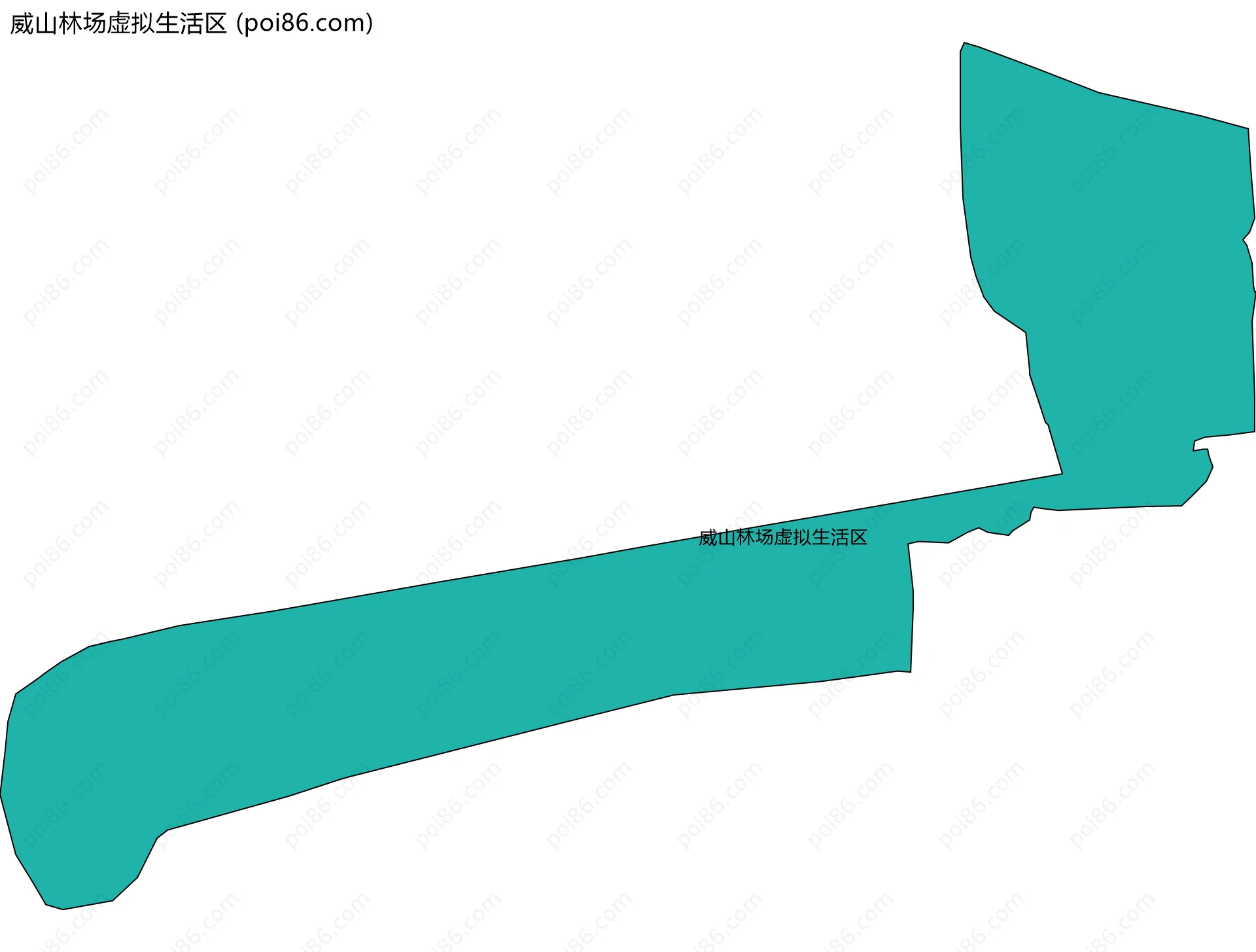 威山林场虚拟生活区边界地图