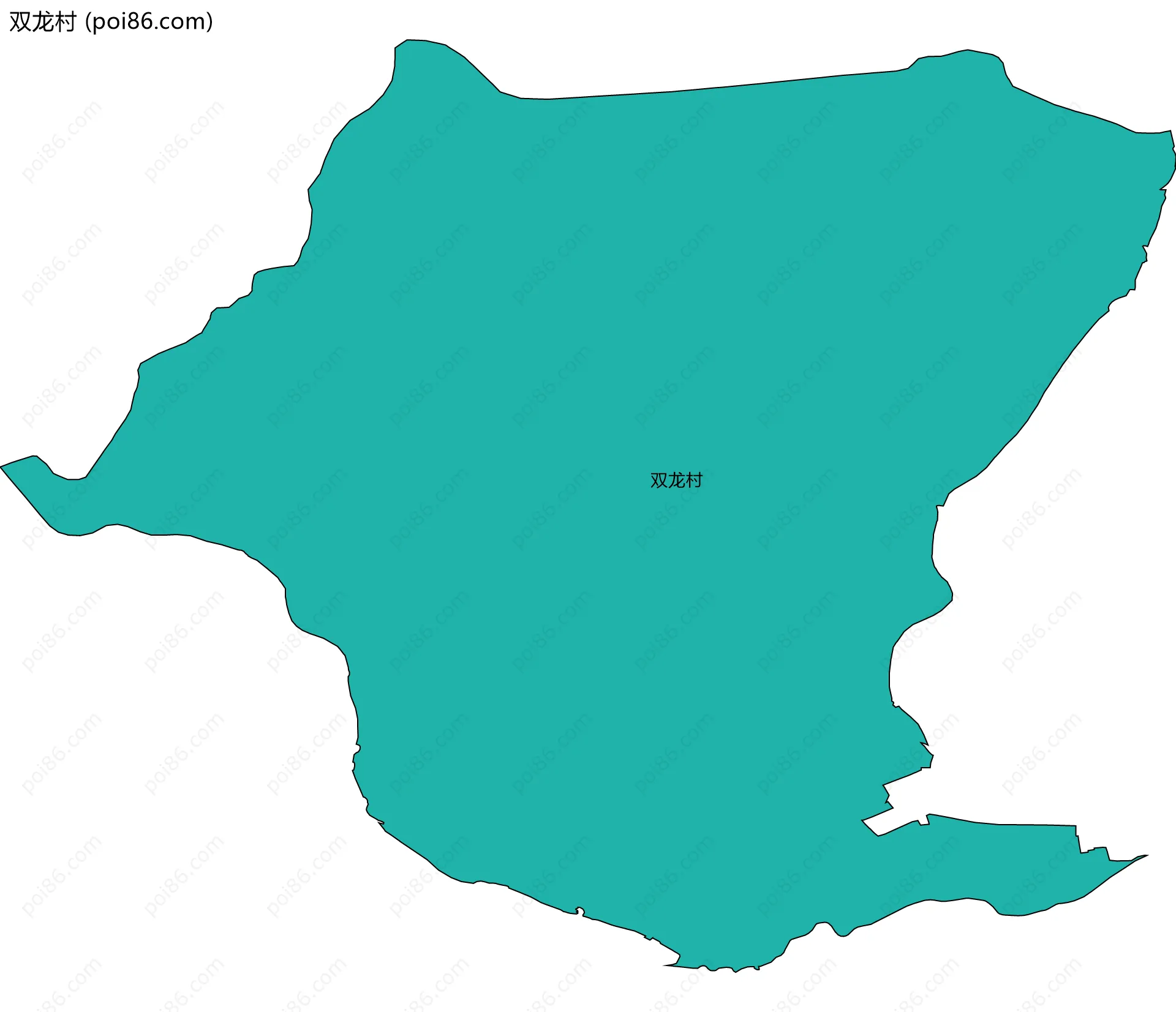 双龙村边界地图